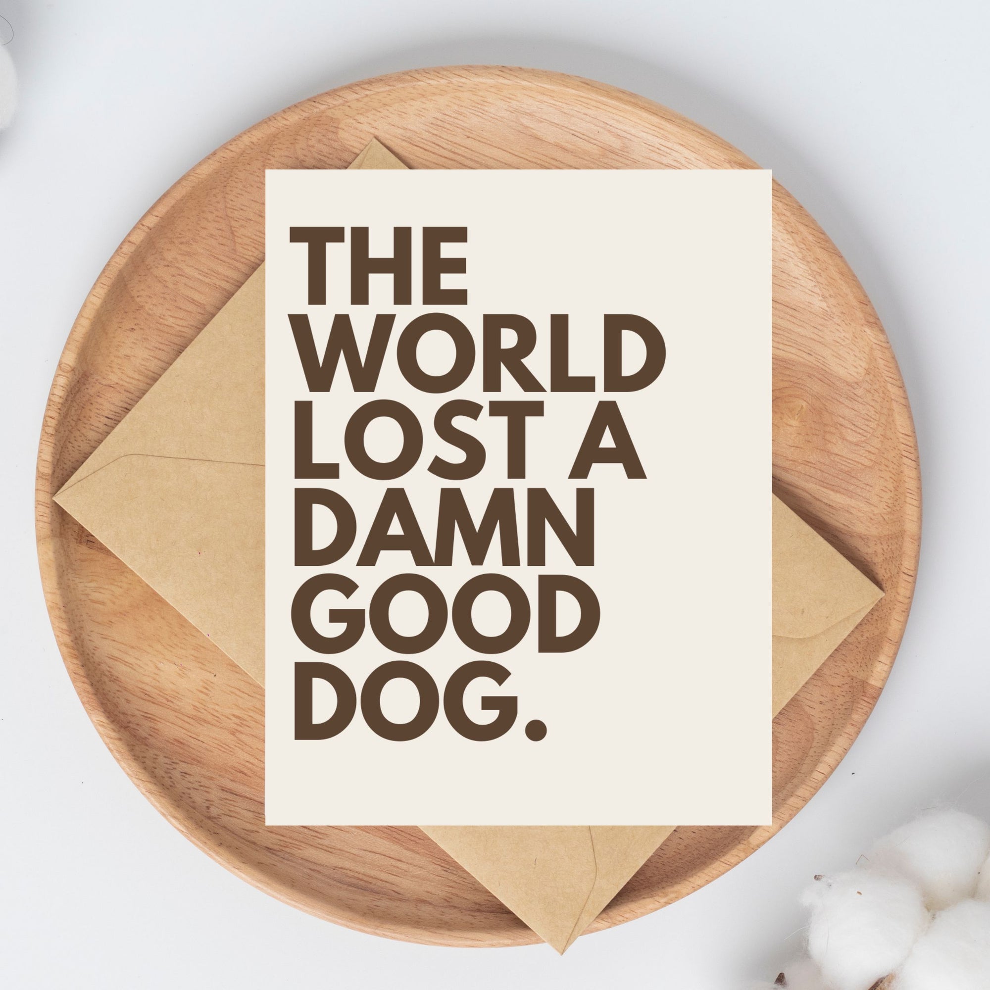 Dog Loss Sympathy Card