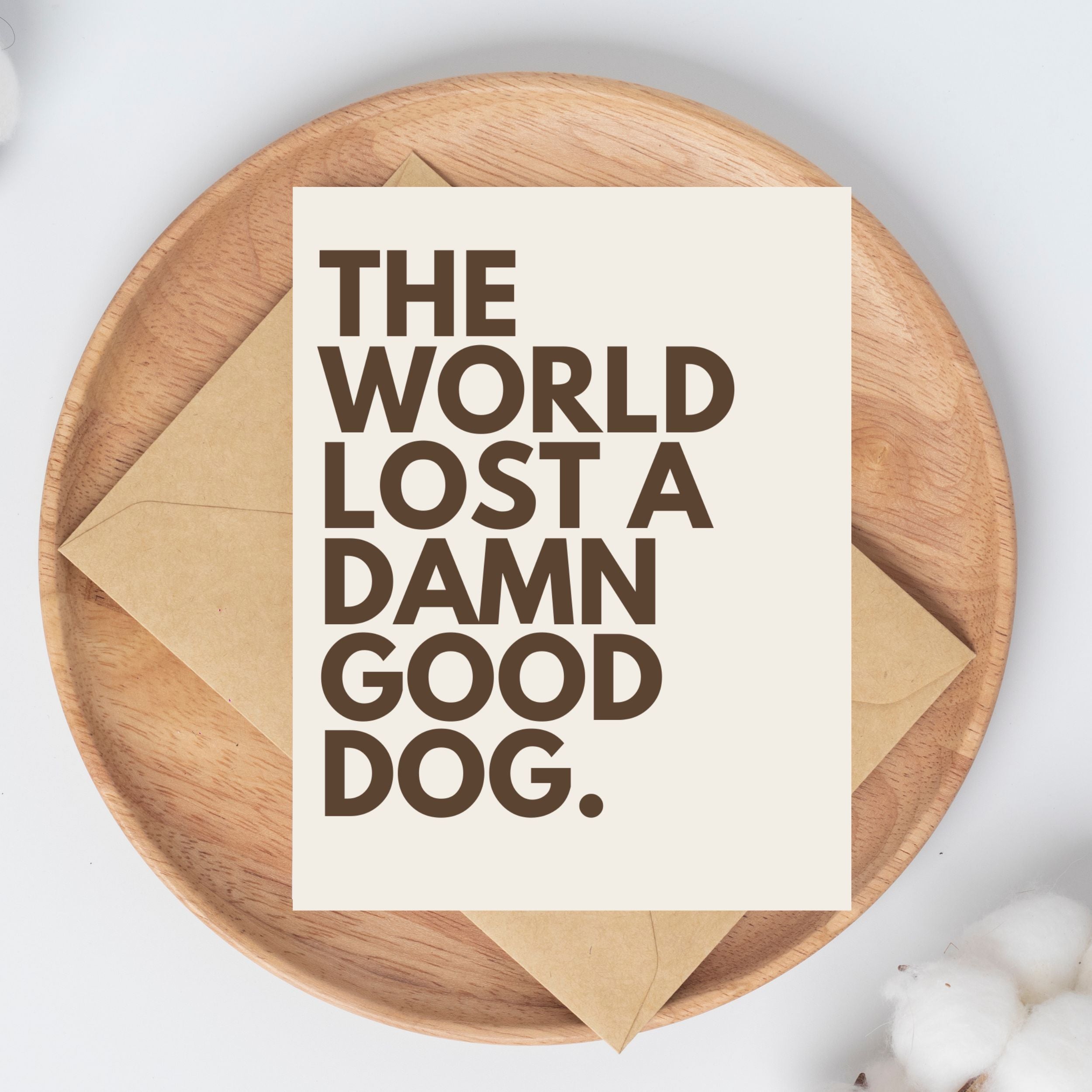 Dog Loss Sympathy Card