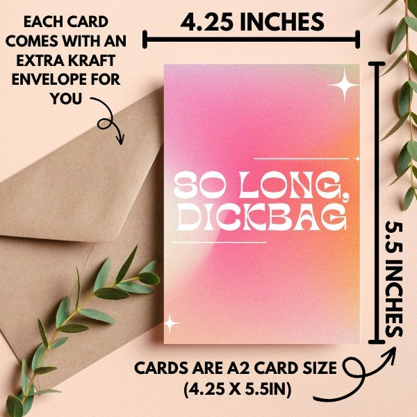 So Long Dickbag Card