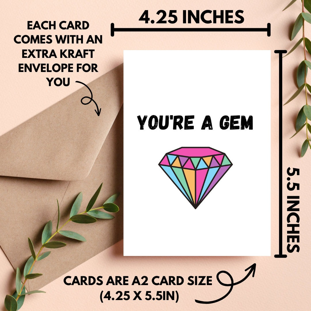 You're A Gem Card