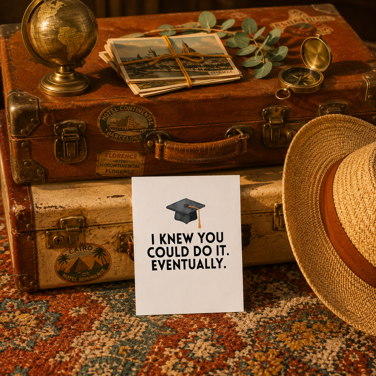 Funny Graduation Card — Honest Congrats You Finally Did It A2 Card