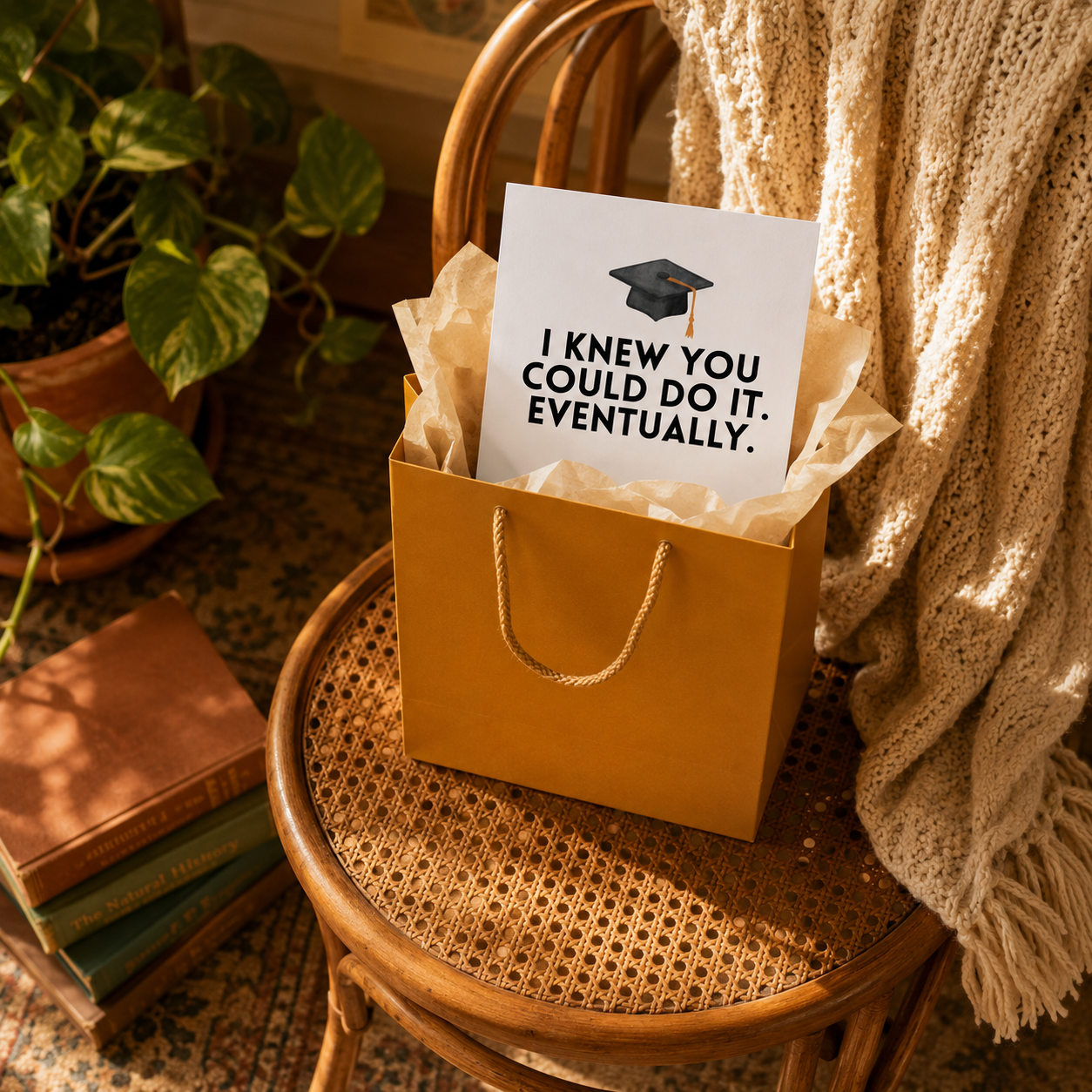 Funny Graduation Card — Honest Congrats You Finally Did It A2 Card