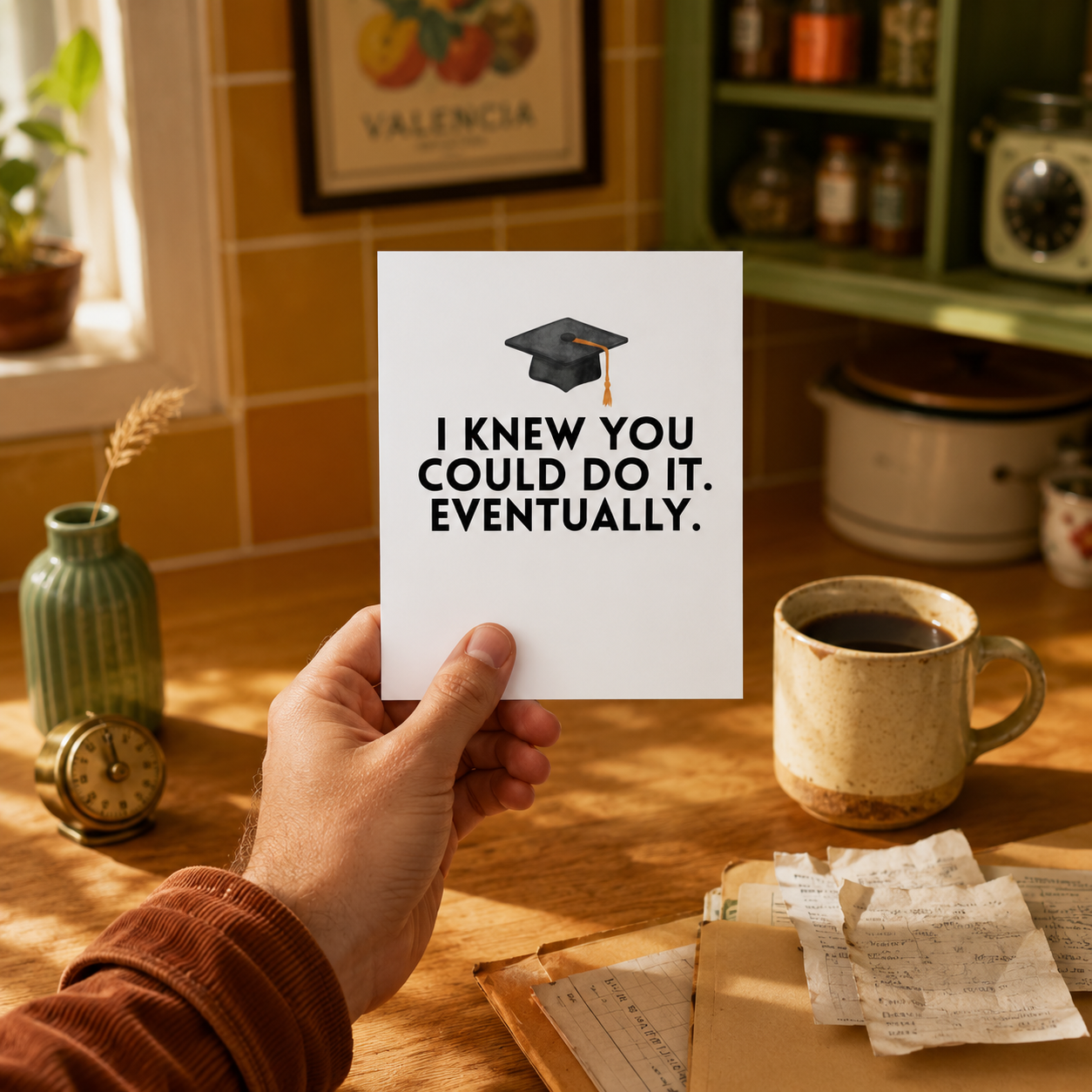 Funny Graduation Card — Honest Congrats You Finally Did It A2 Card