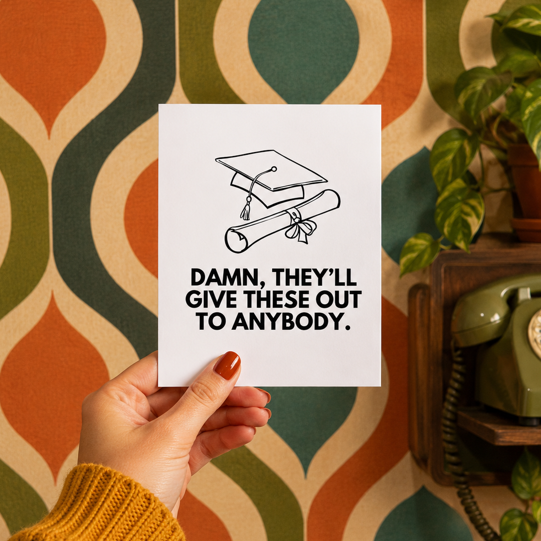 Funny Sarcastic Graduation Card Snarky Congrats Grad As Told By Ellie Funny Sarcastic Graduation Card Snarky Congrats Grad As Told By Ellie