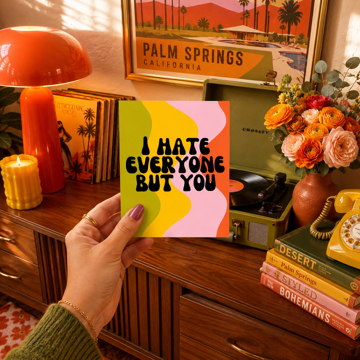 Funny Friendship Card — I Hate Everyone But You A2 Card