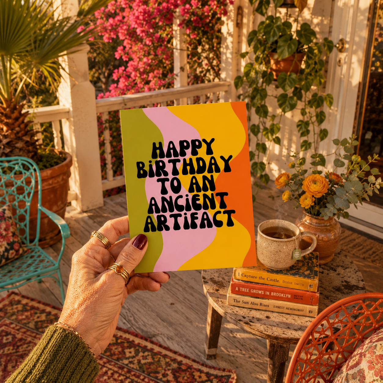 Funny Rude Birthday Card — Happy Birthday to an Ancient Artifact A2 Card