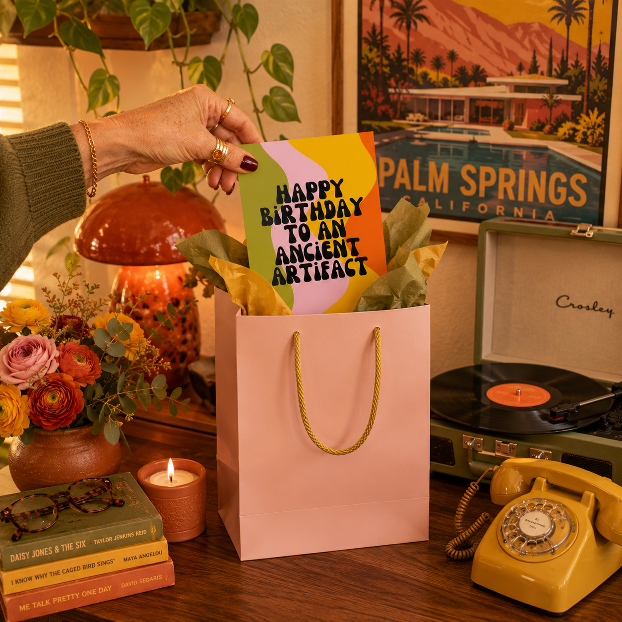 Funny Rude Birthday Card — Happy Birthday to an Ancient Artifact A2 Card
