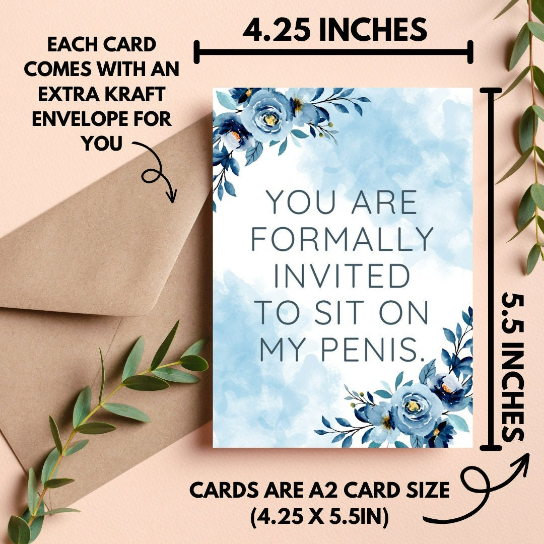 Formal Penis Invite Card