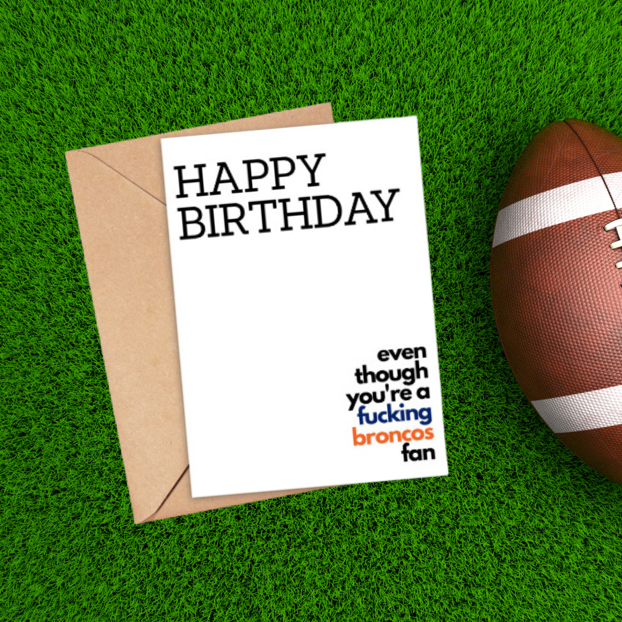 Broncos Birthday Card