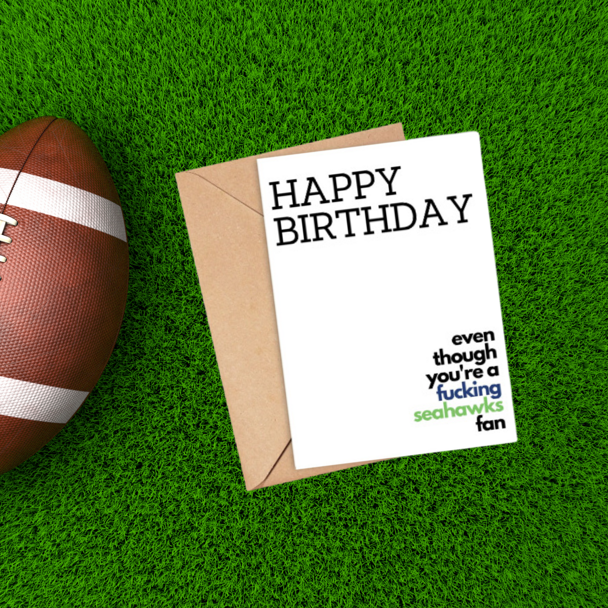 Seahawks Birthday Card