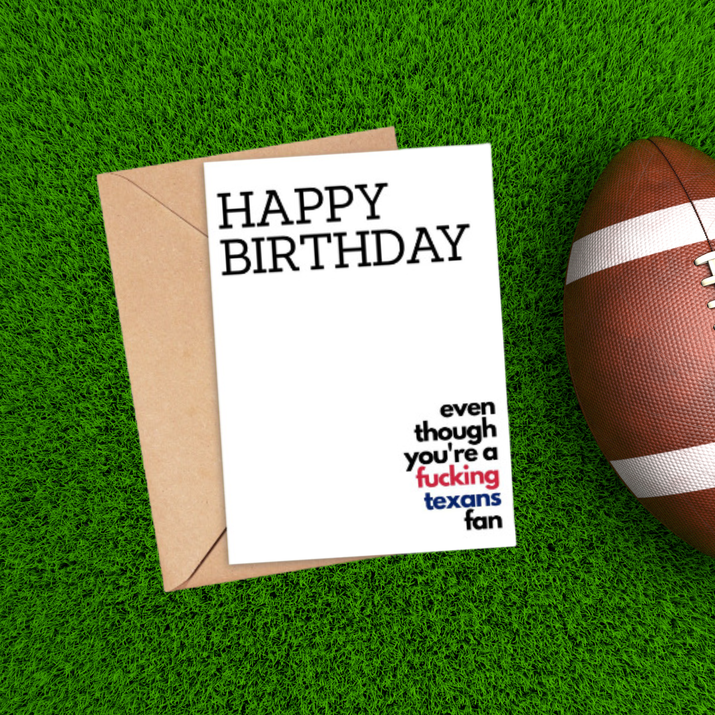 Texans Birthday Card
