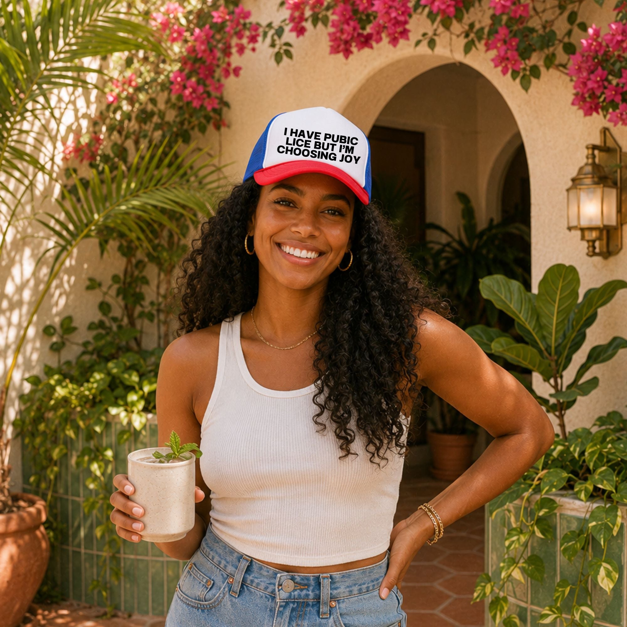 Funny Inappropriate Trucker Hat — Pubic Lice Otto Hat Gift for Her