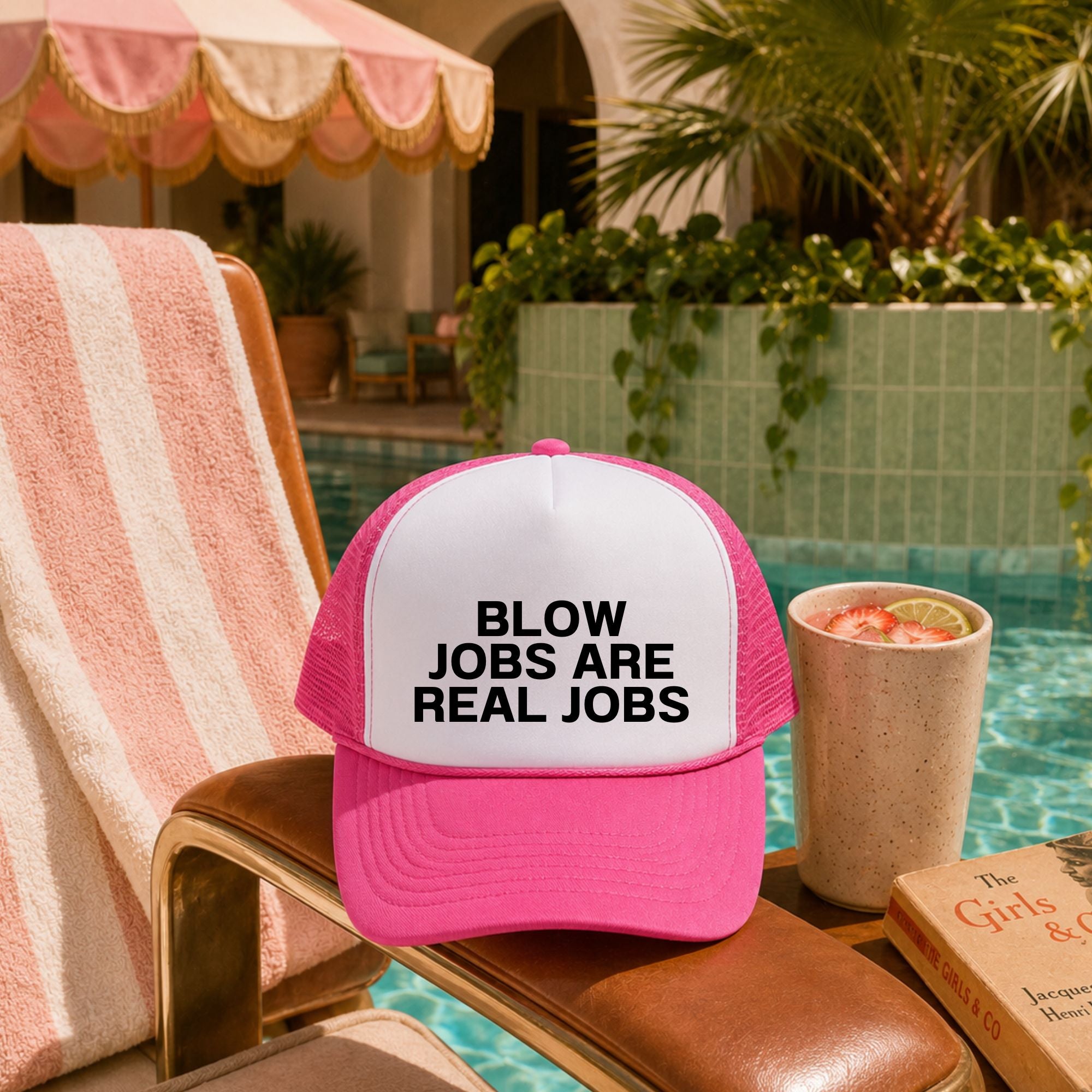 Funny Trucker Hat — BJs Are Real Jobs Otto Hat Gift for Her