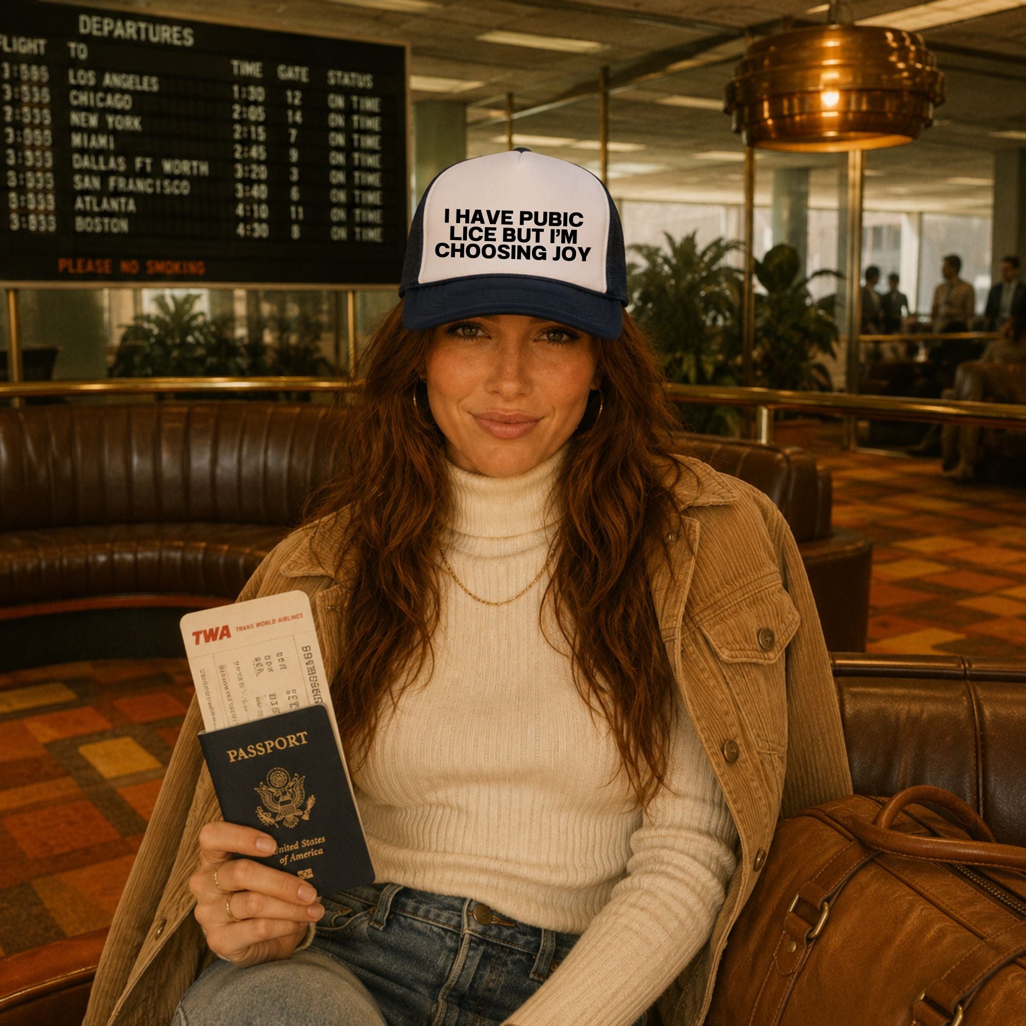 Funny Inappropriate Trucker Hat — Pubic Lice Otto Hat Gift for Her