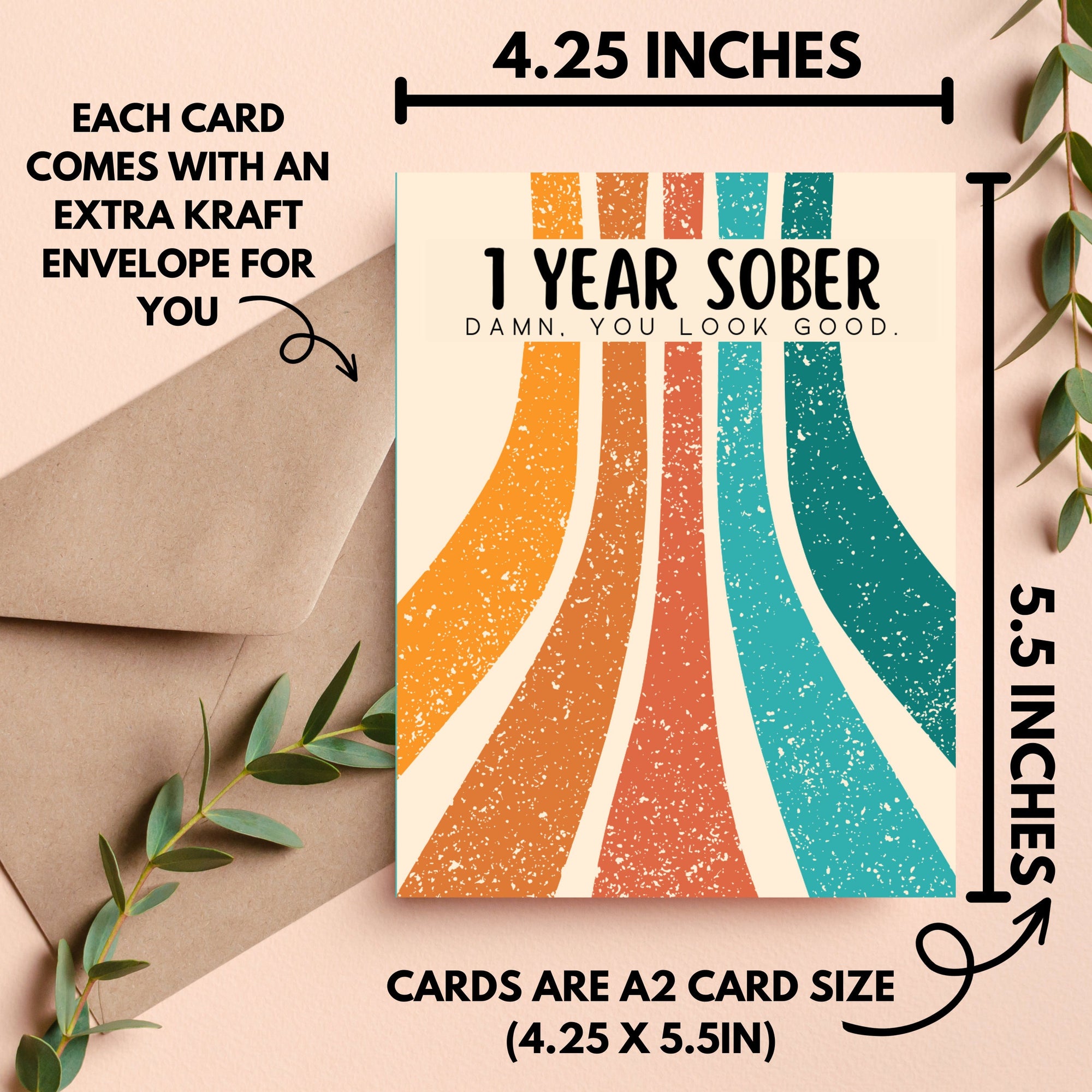 1 Year Sober Card