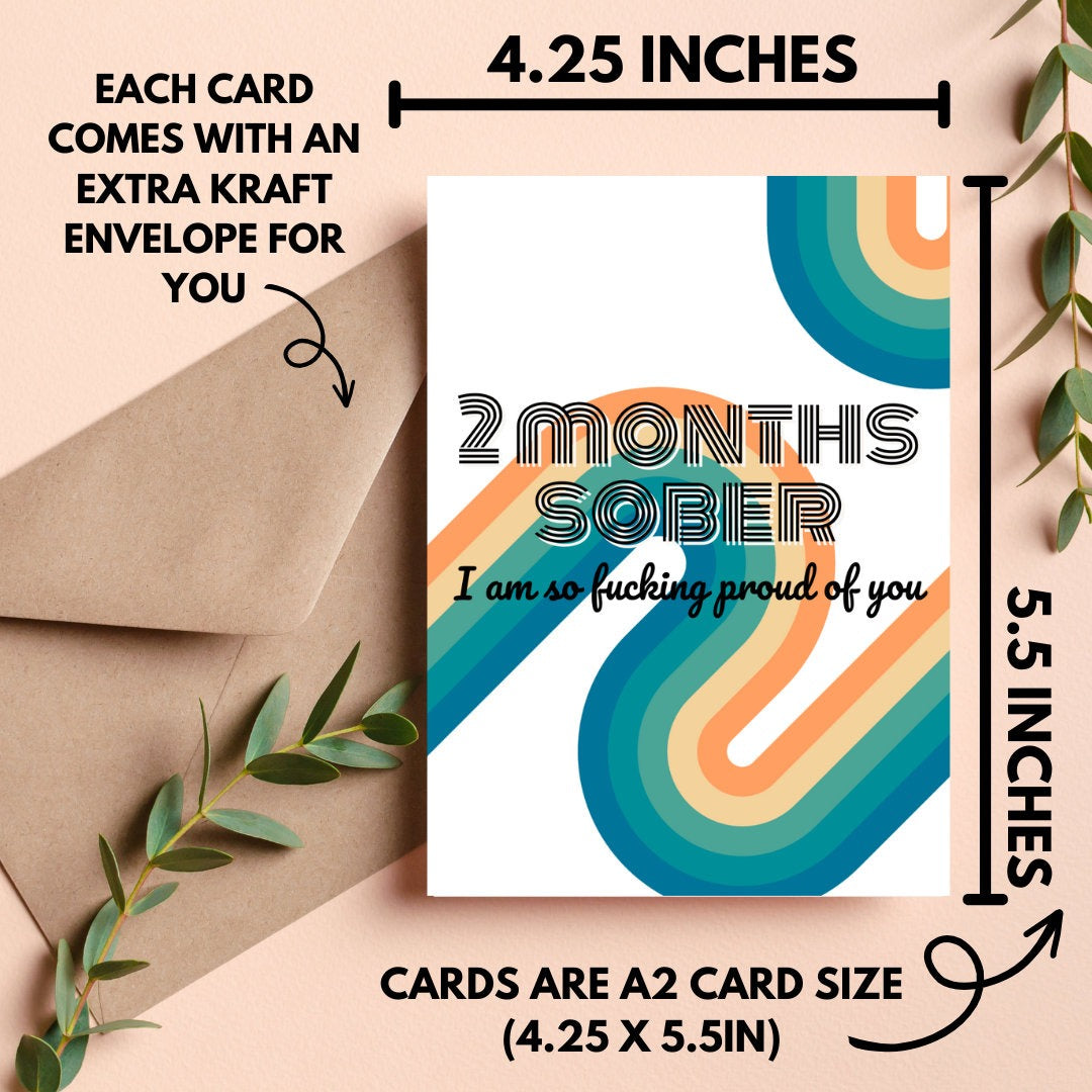 2 Months Sober Card