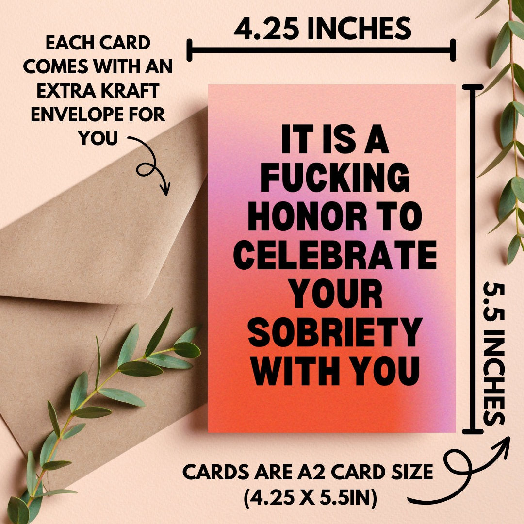 Celebrate Sobriety Card