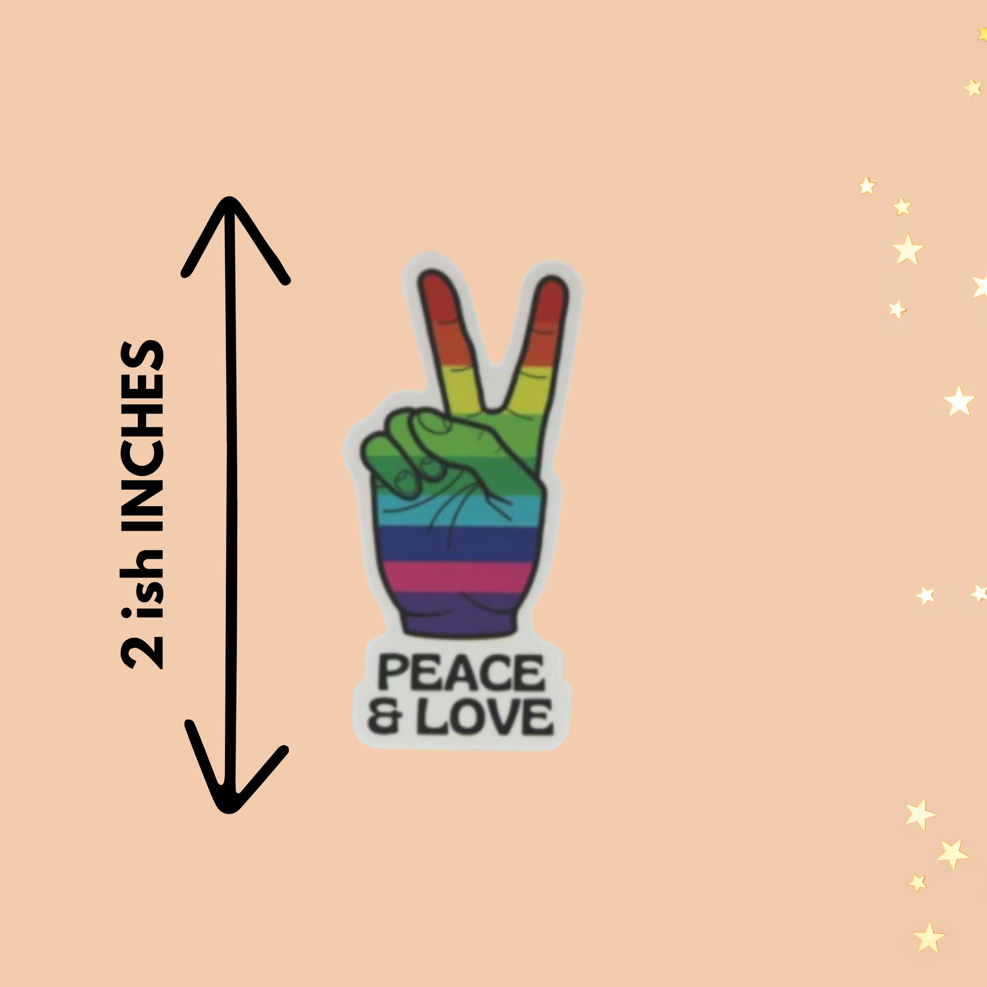 Peace & Love Pride Sticker