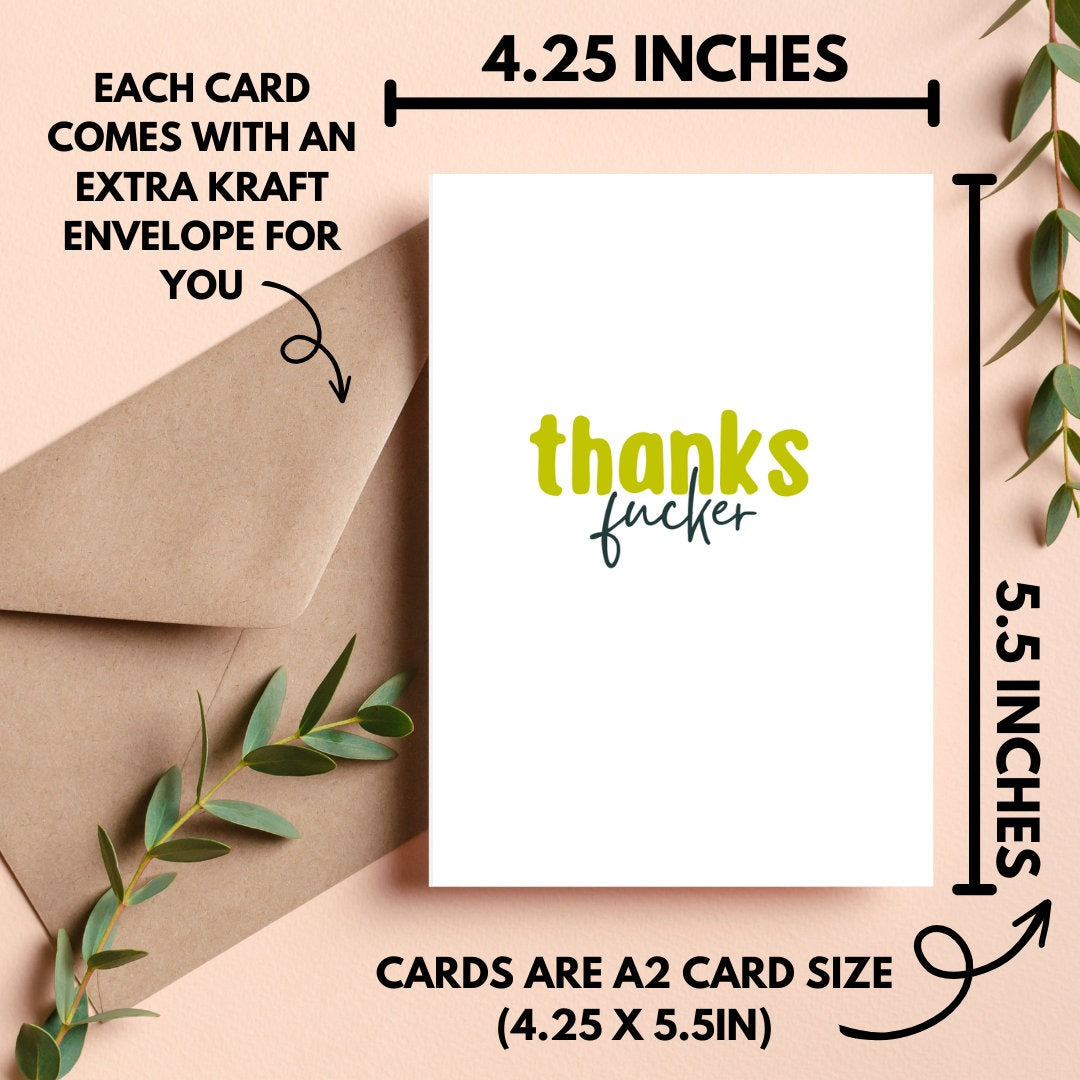 Thanks Fucker Card