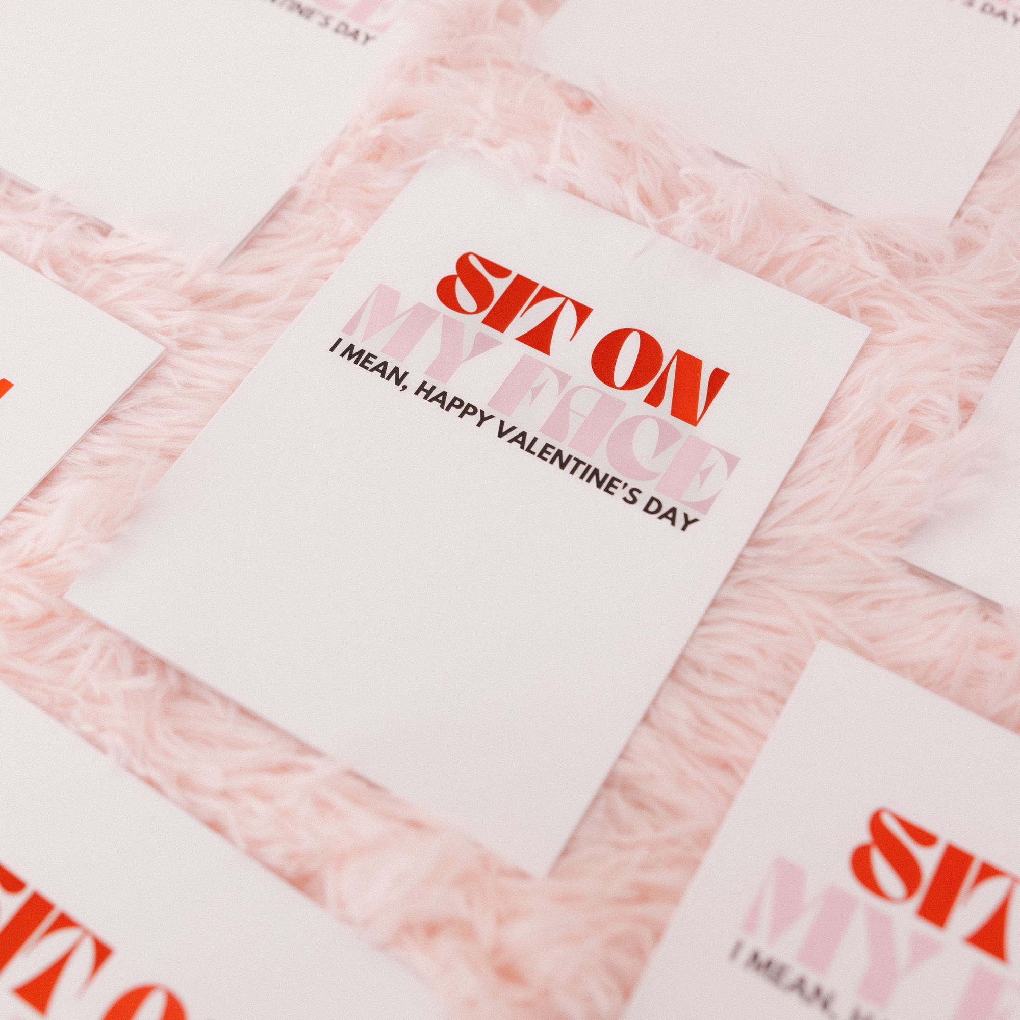 Sit on My Face Valentine's Day Card