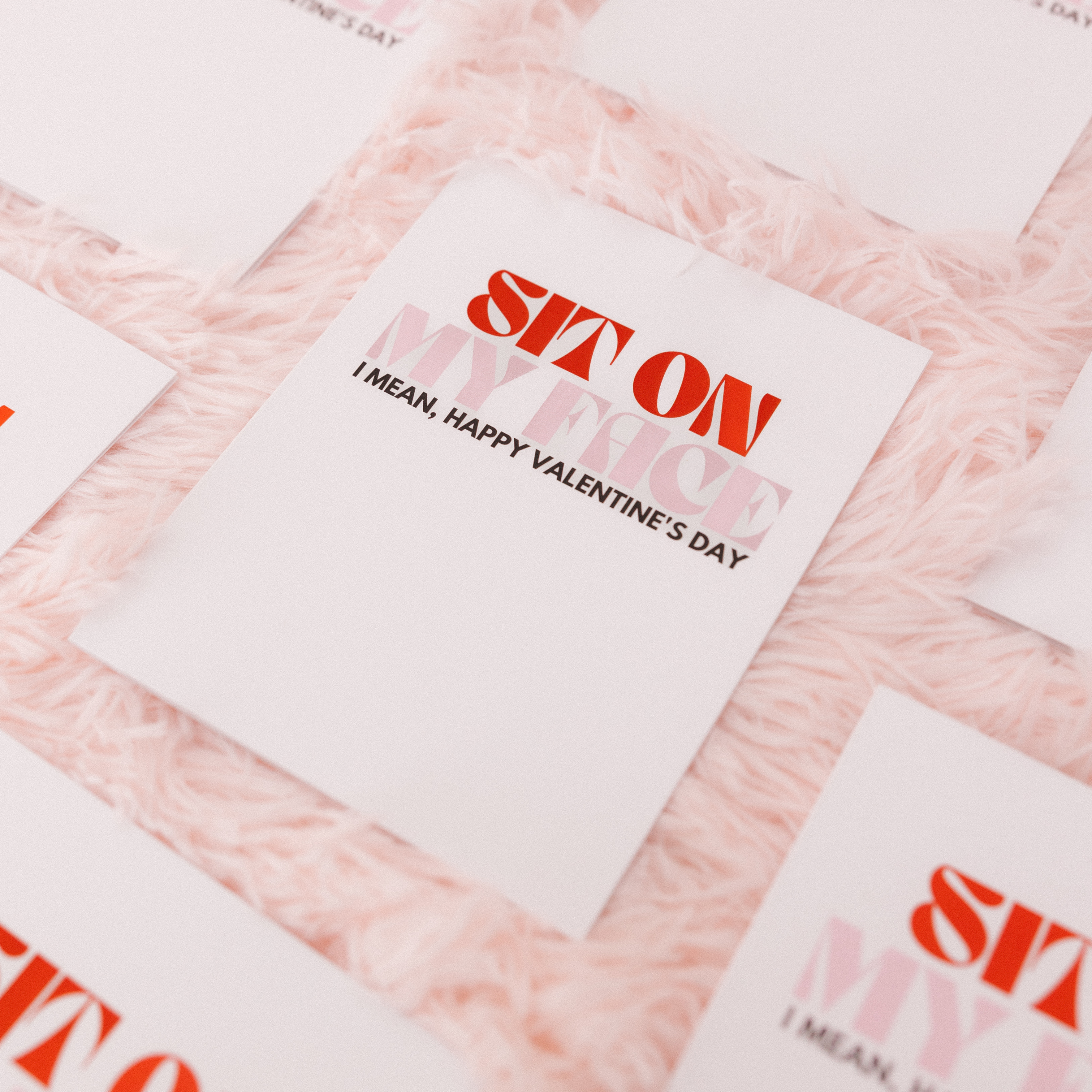 Sit on My Face Valentine's Day Card
