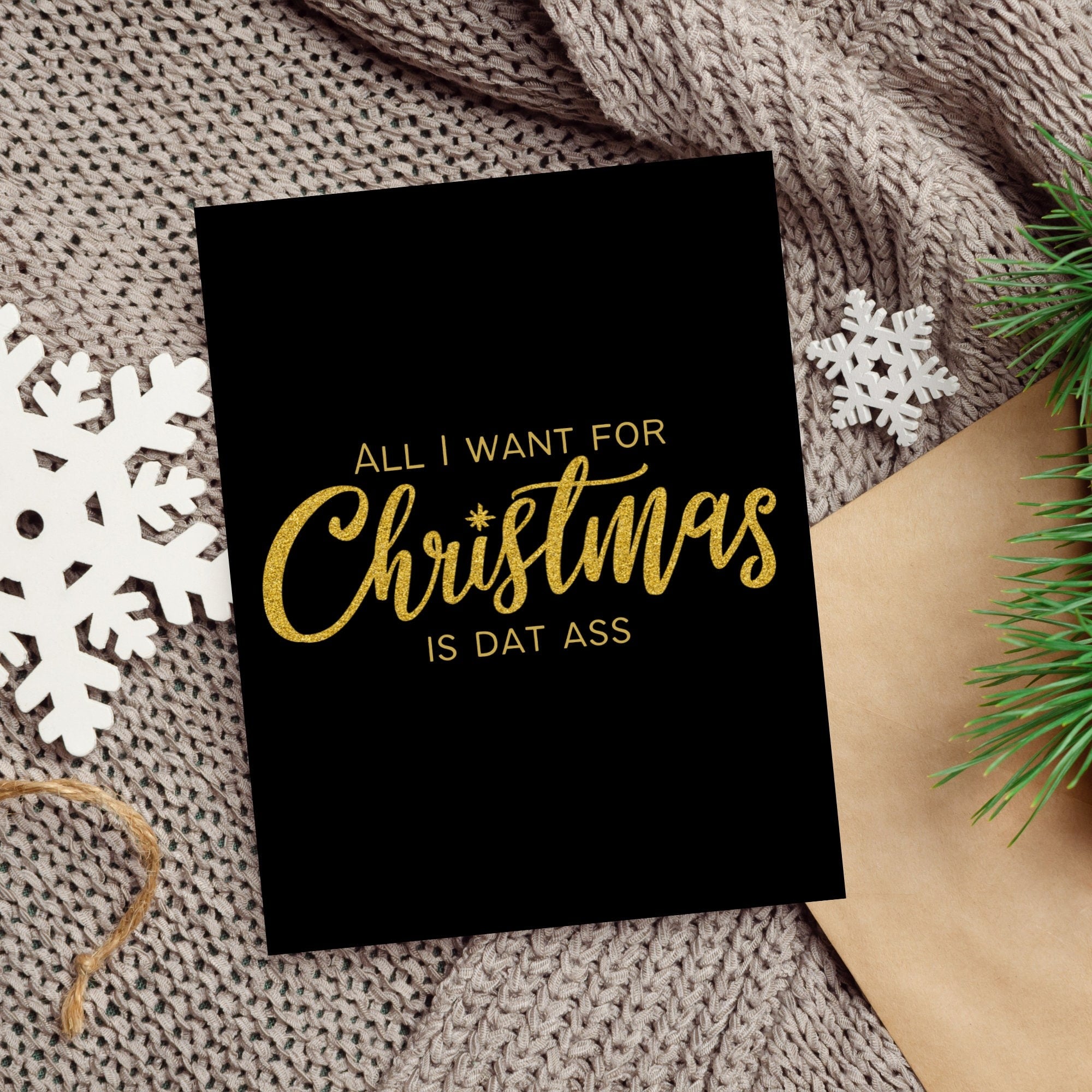 Dat Ass Christmas Card