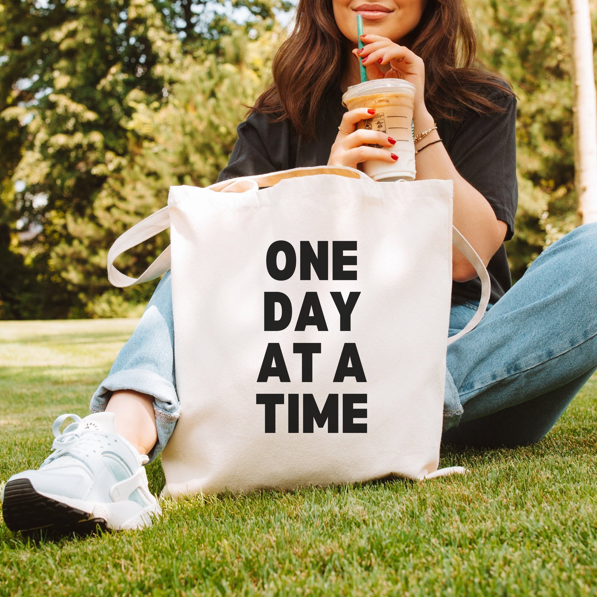 One Day At A Time Tote Bag