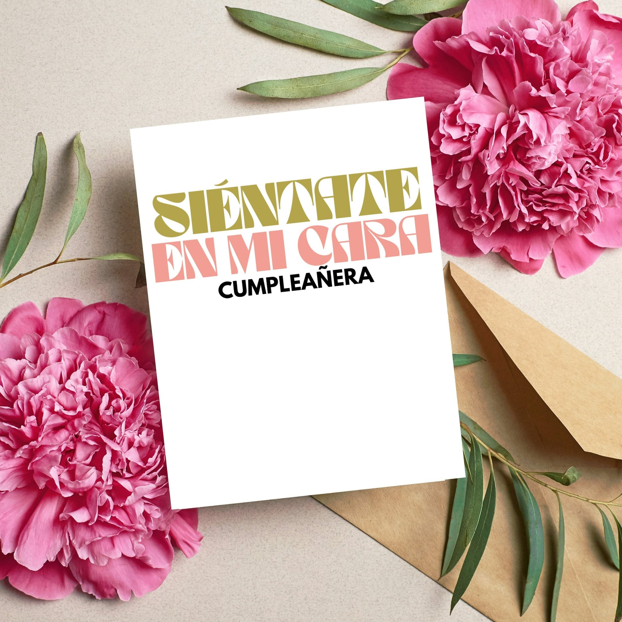 Siéntate En Mi Cara, Cumpleañera Card