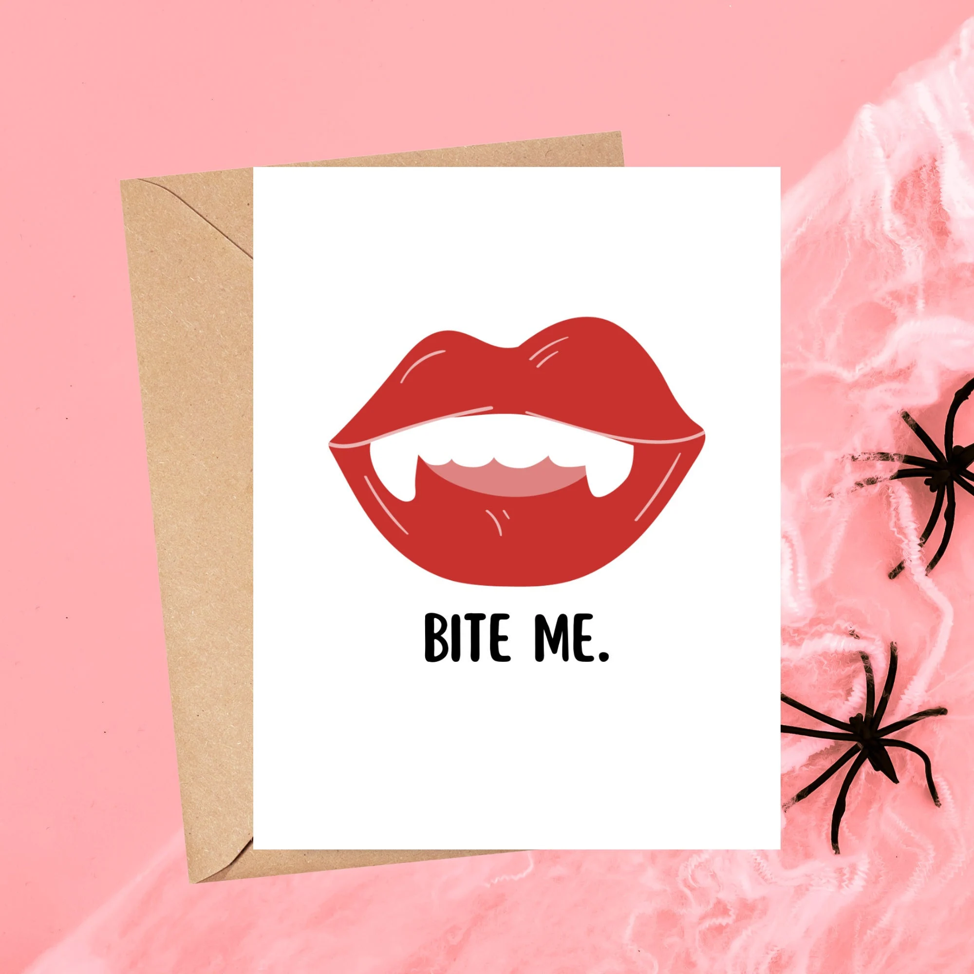 Bite Me Vampire Card