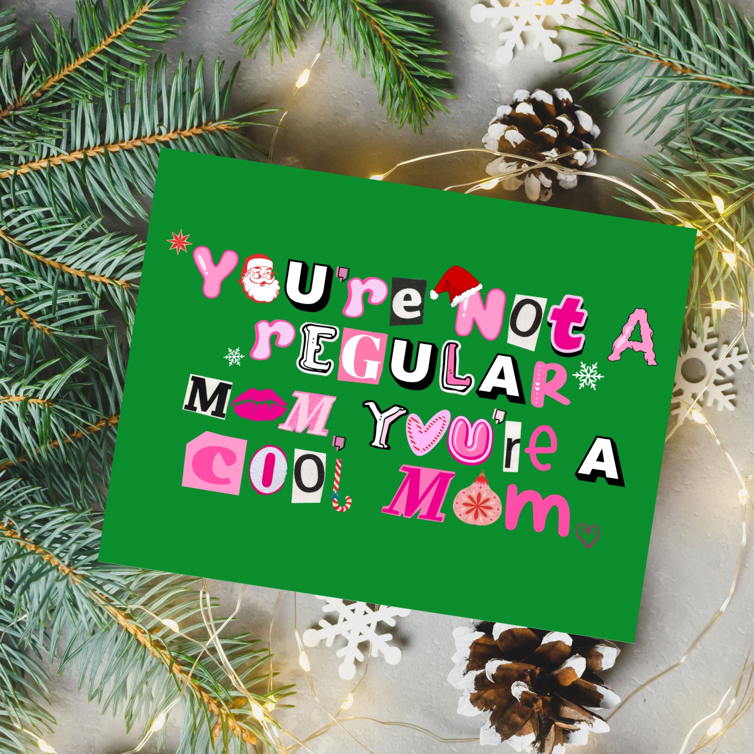 Cool Mom Christmas Card