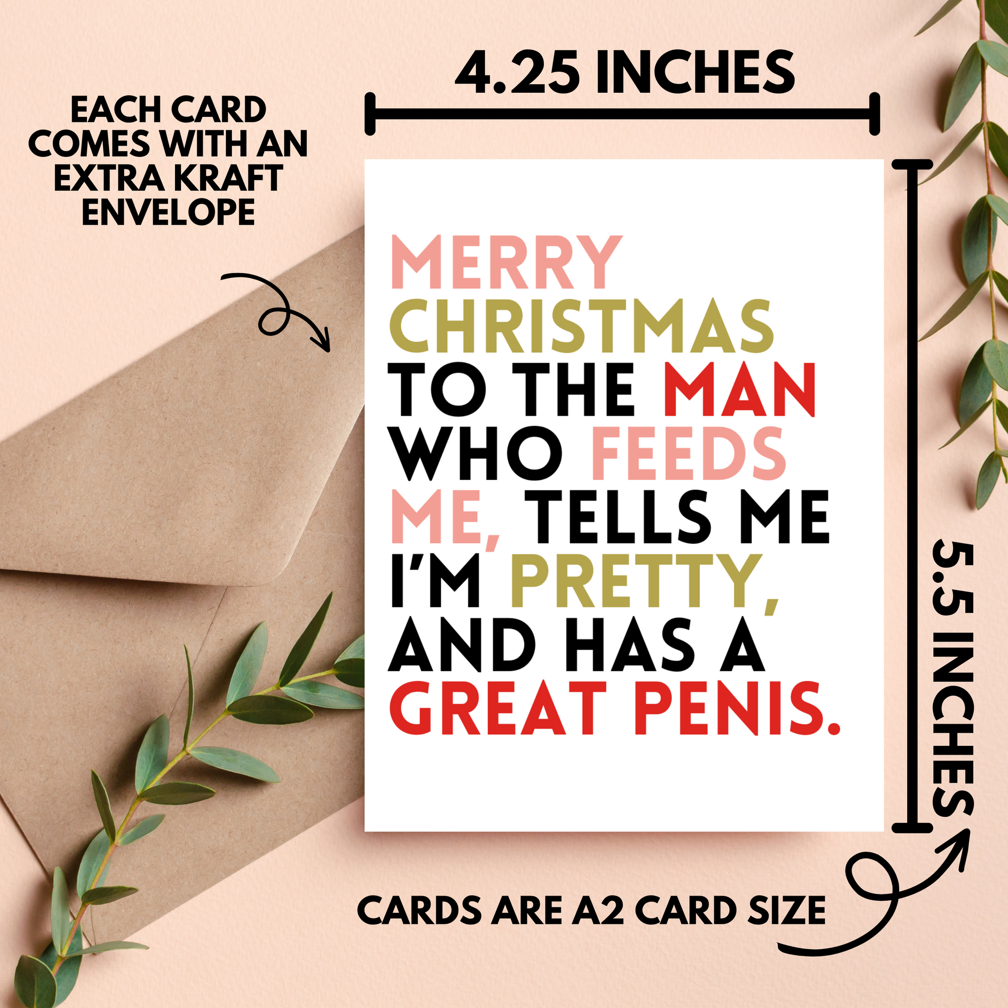 Merry Christmas to the Man Who Feeds Me Card