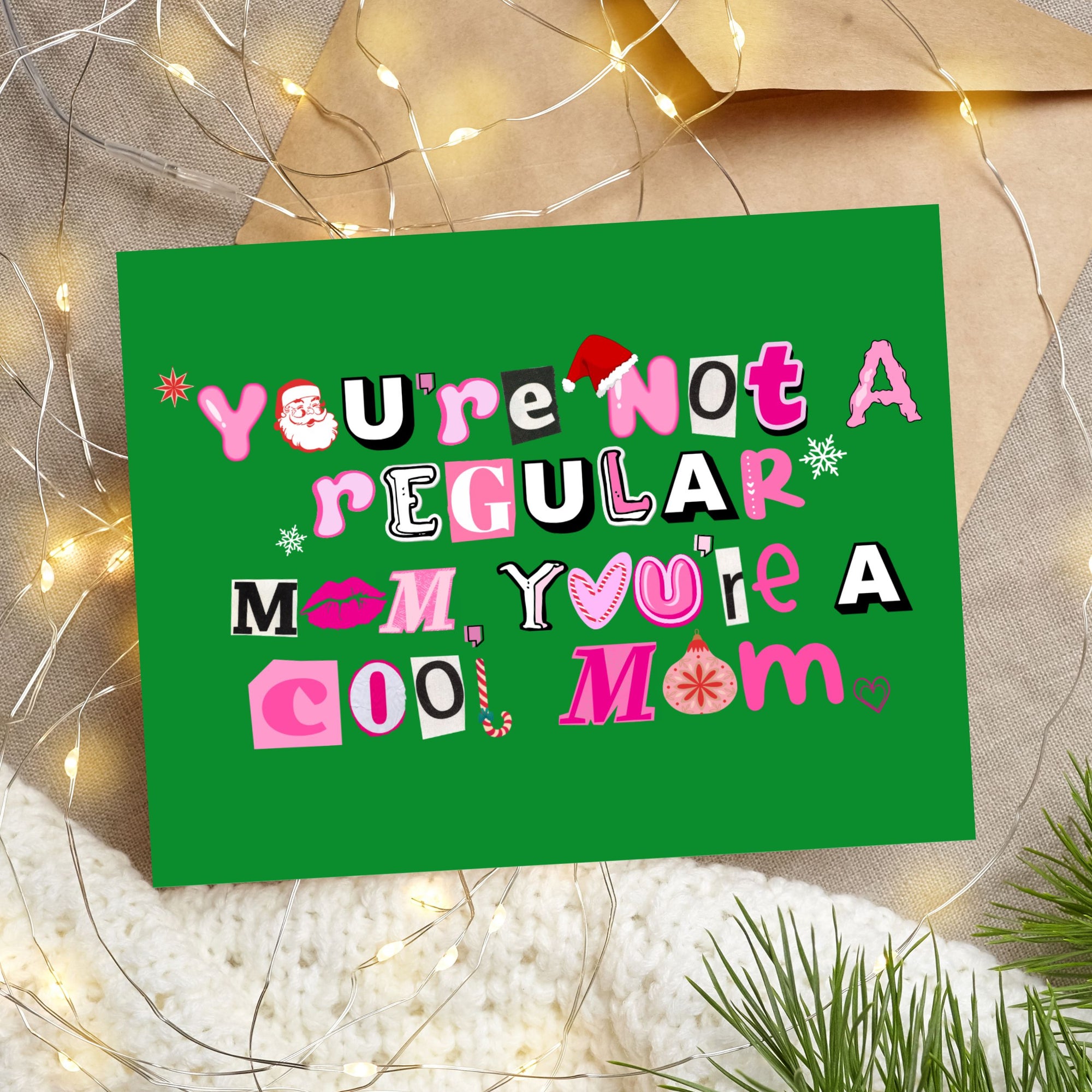 Cool Mom Christmas Card