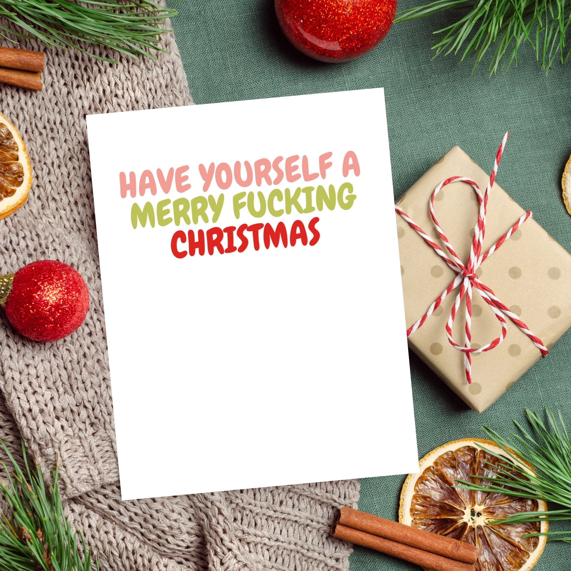 Have Yourself A Merry Fucking Christmas Card