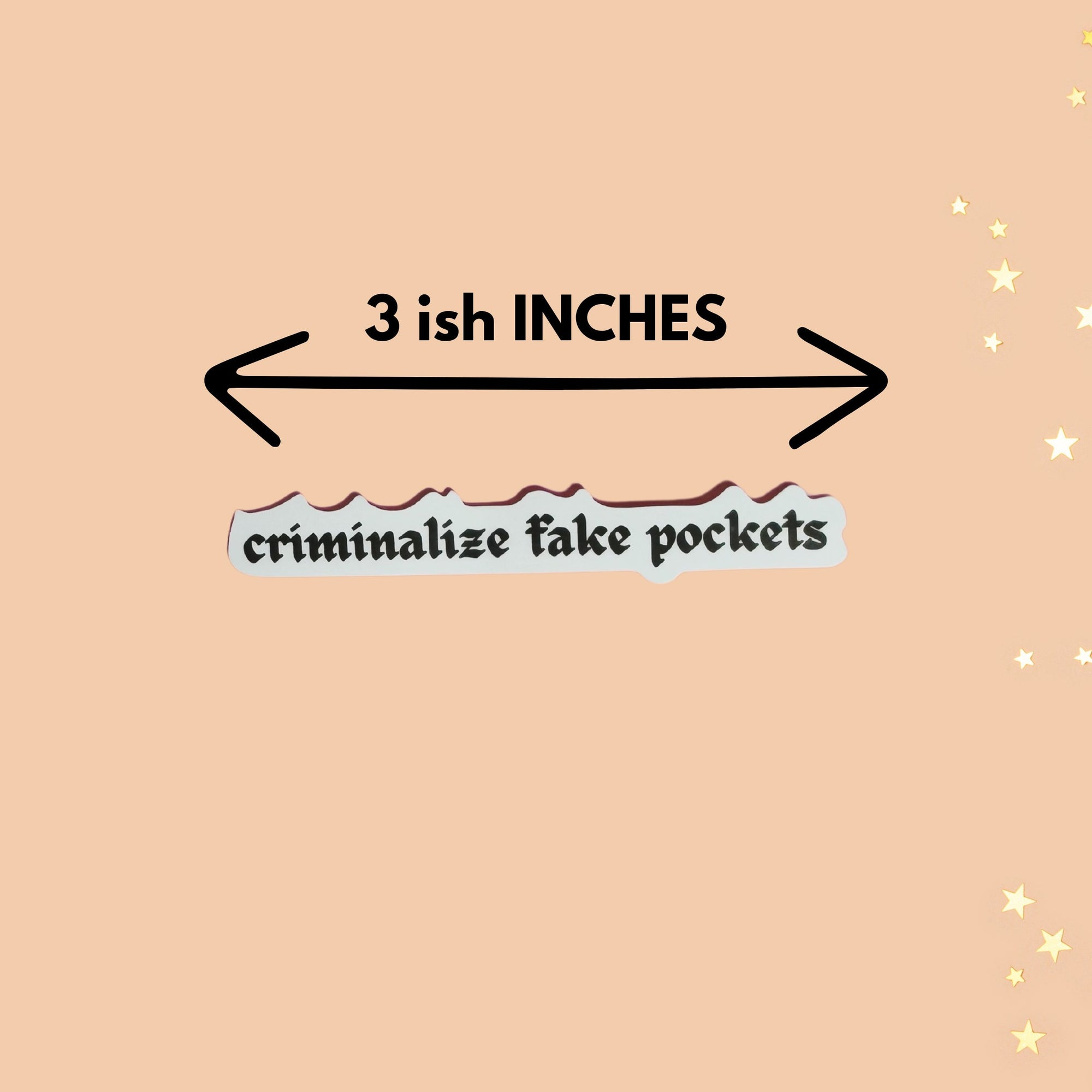 Criminalize Fake Pockets Sticker