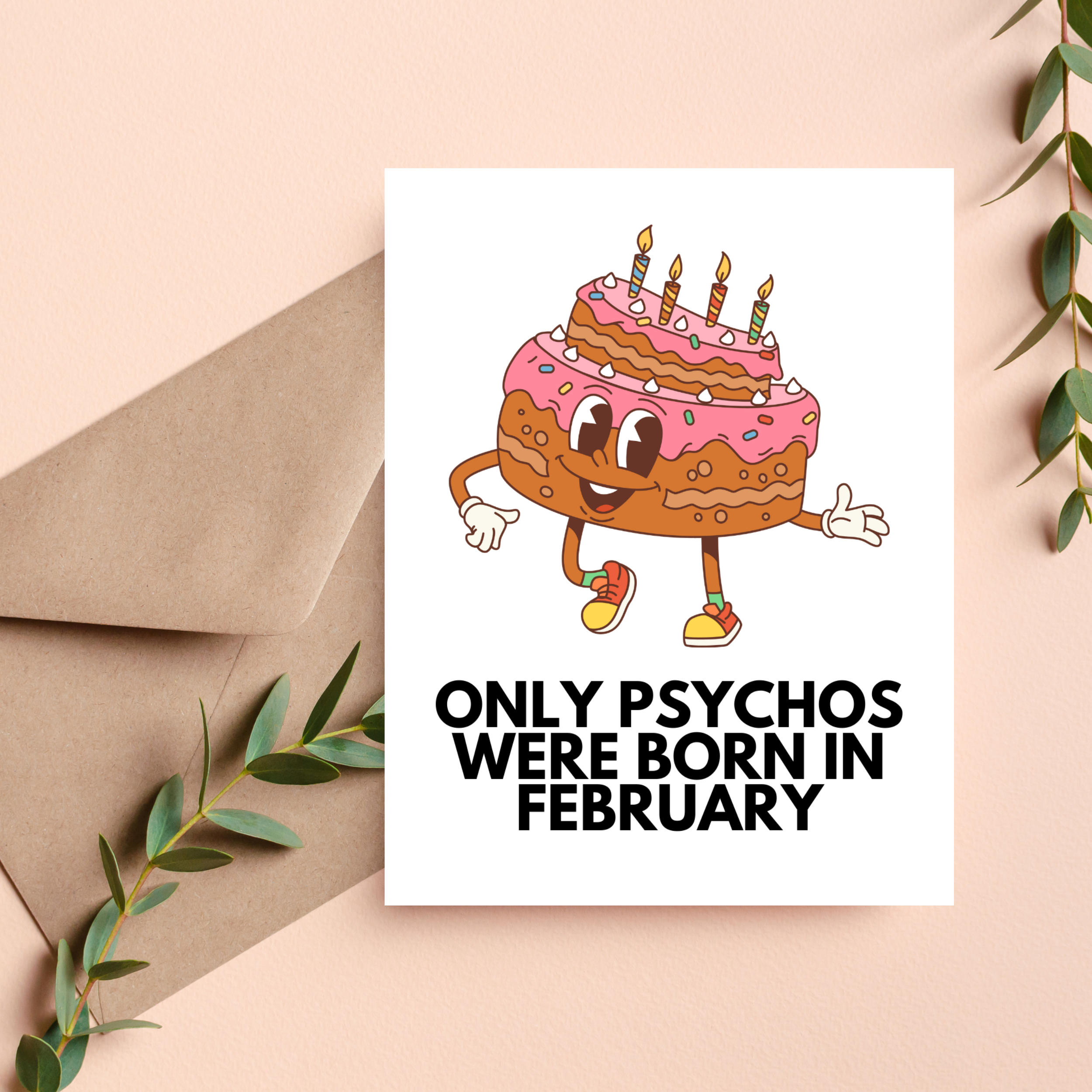 February Birthday Card