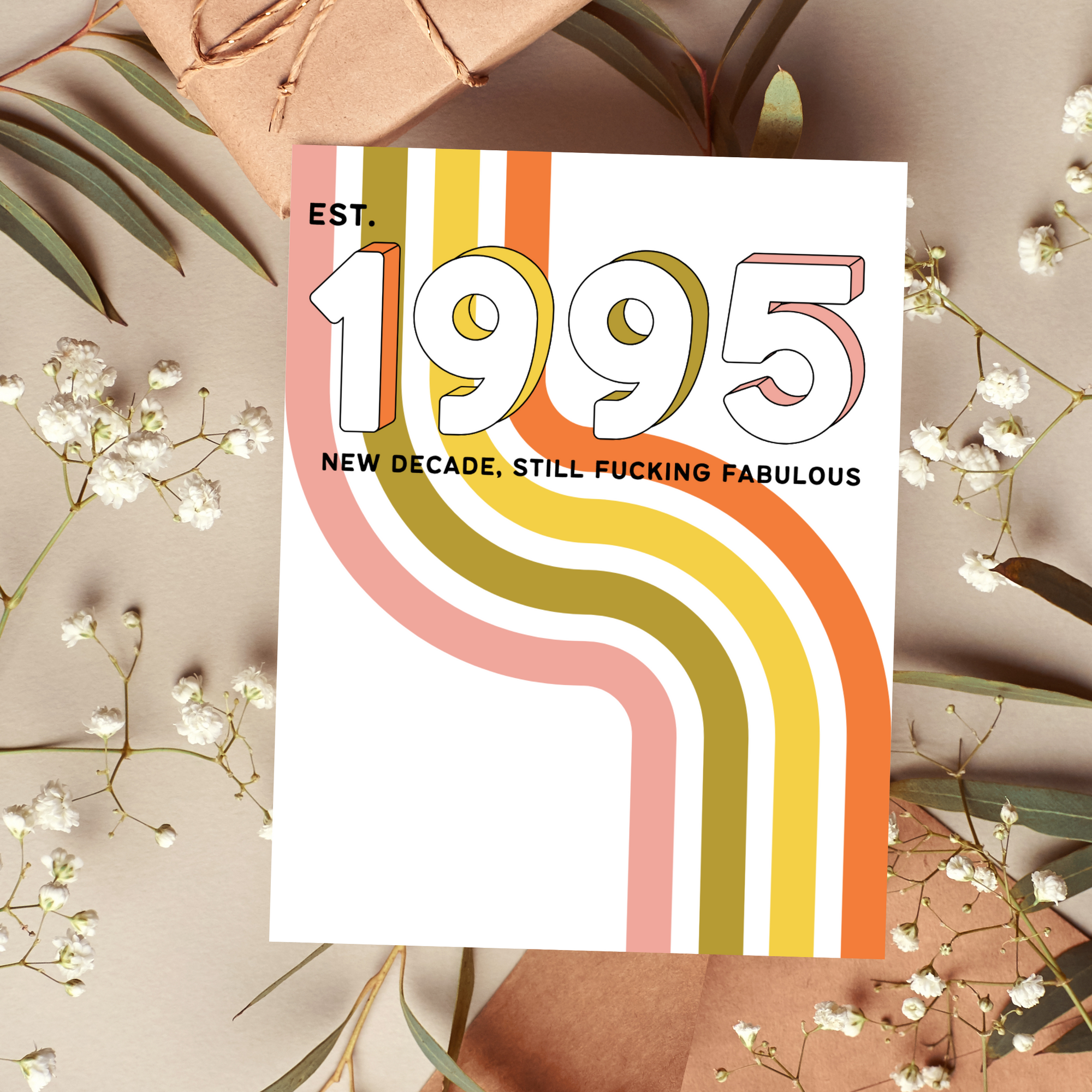 30th Birthday Card 1995