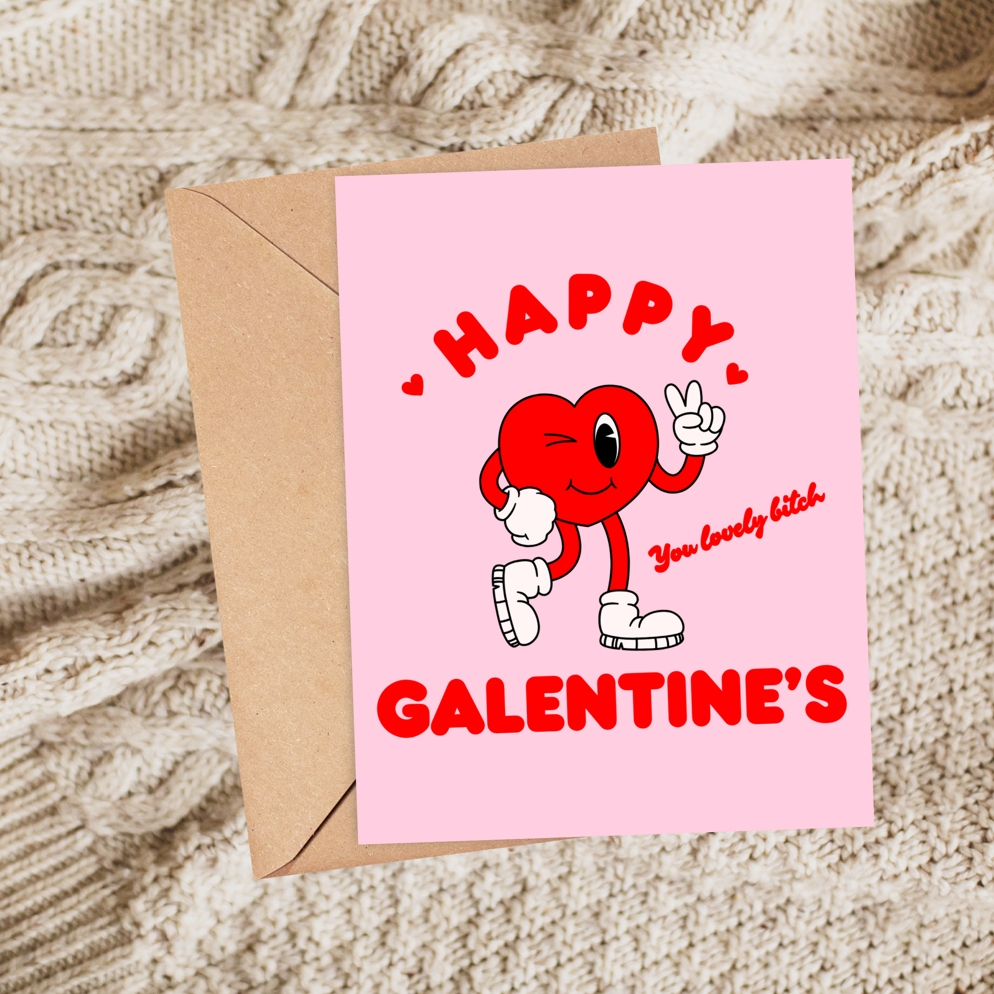 Lovely Bitch Galentines Day Card