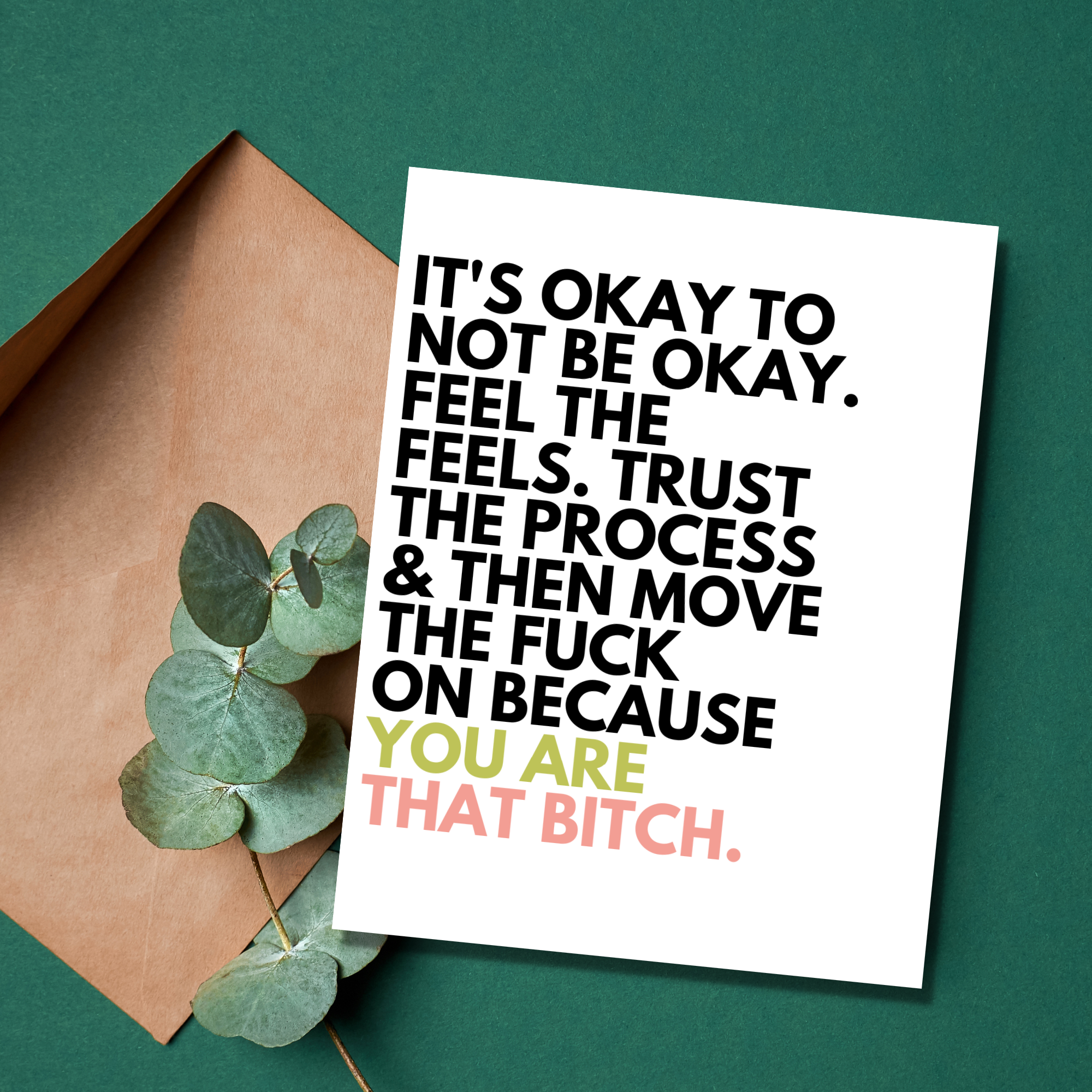 You Are That Bitch Breakup Card