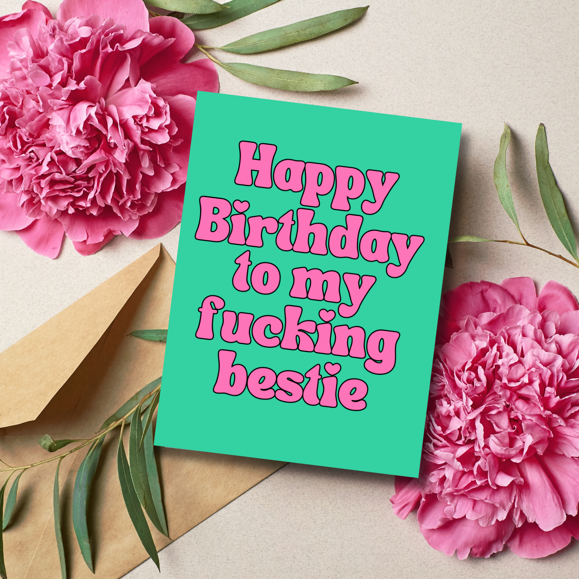 Happy Birthday Bestie Card