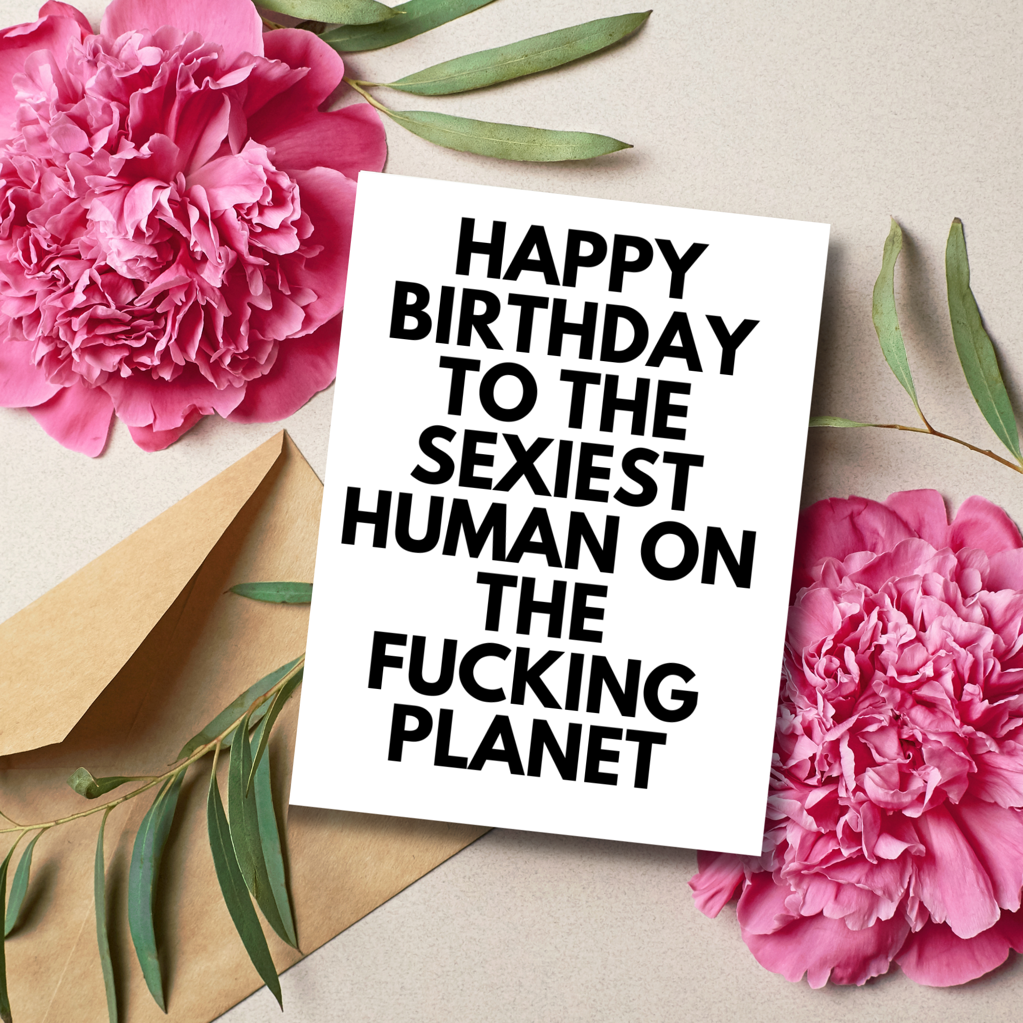 Sexy Human Birthday Card