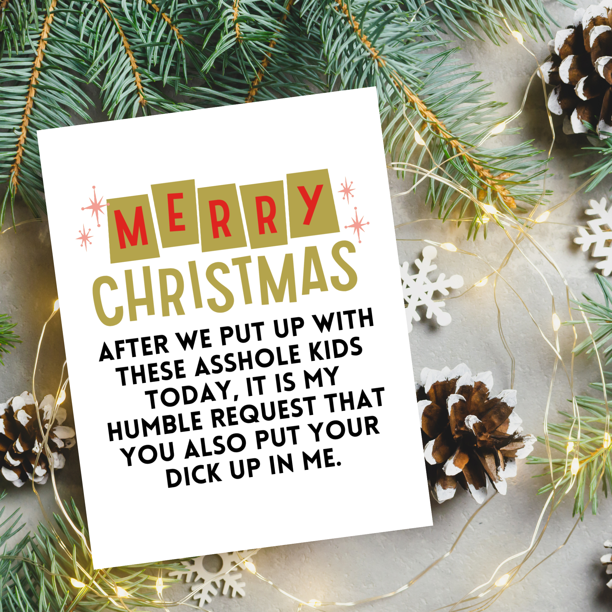 Silent Night - Finally! Christmas Card
