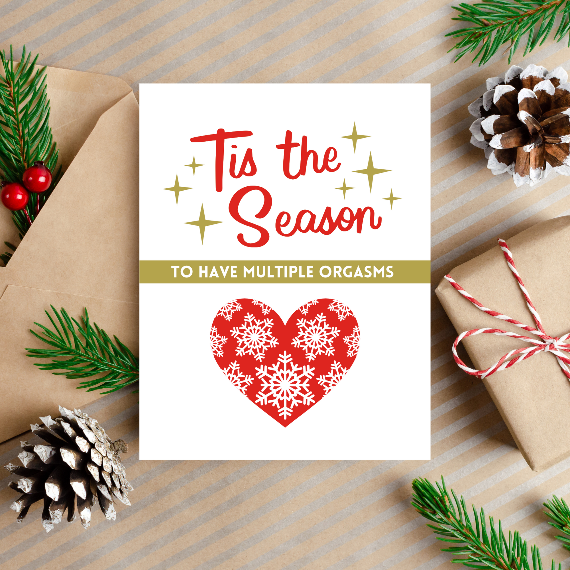 Multiple O's Christmas Card
