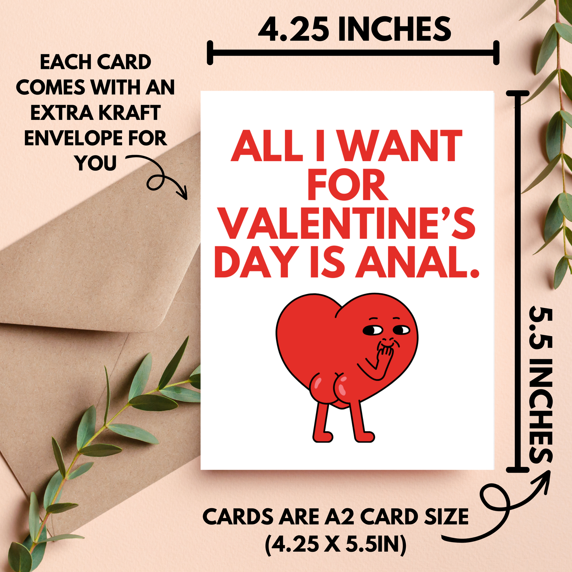 All I Want for Valentine's Day X-Rated Card