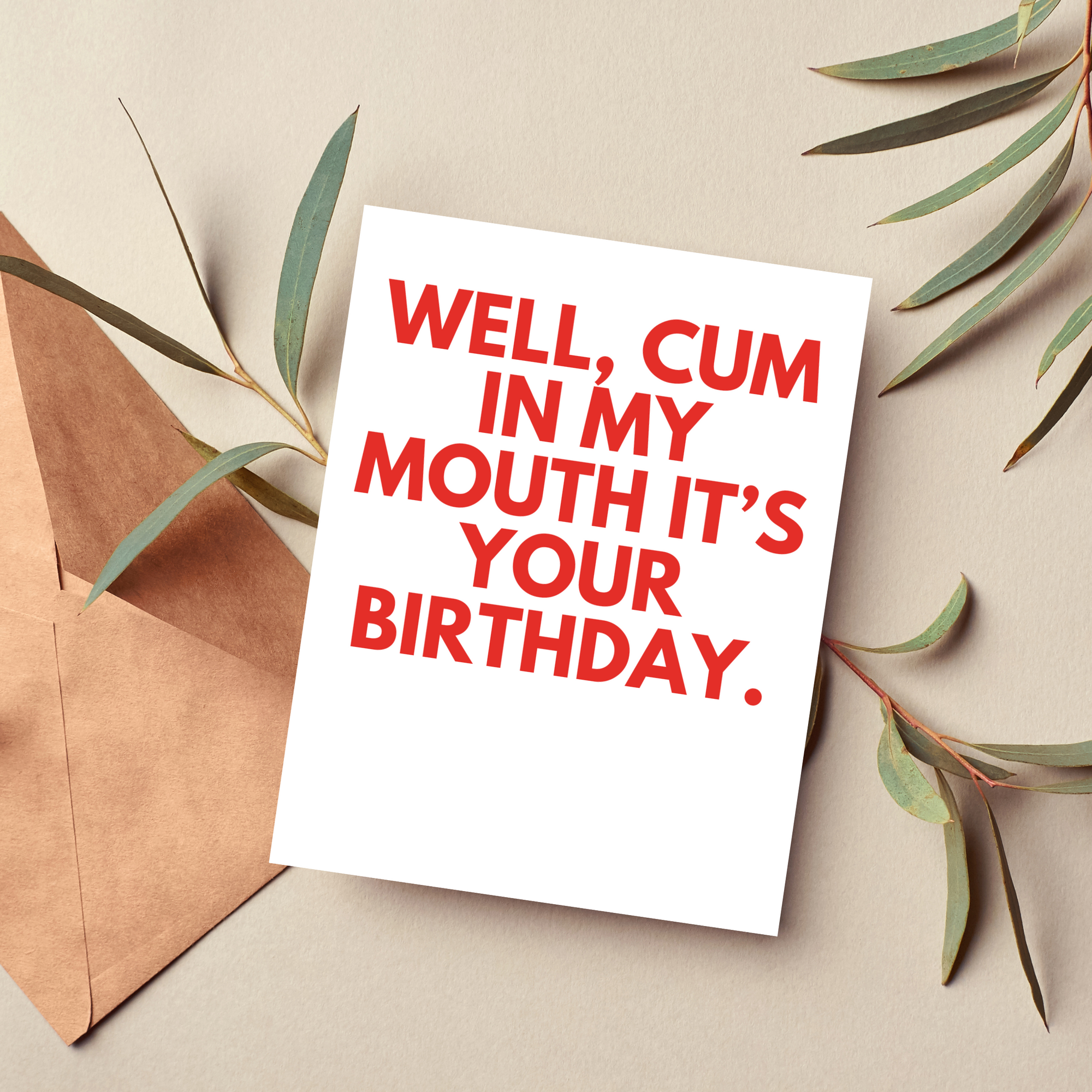 X-Rated Birthday Card for Him