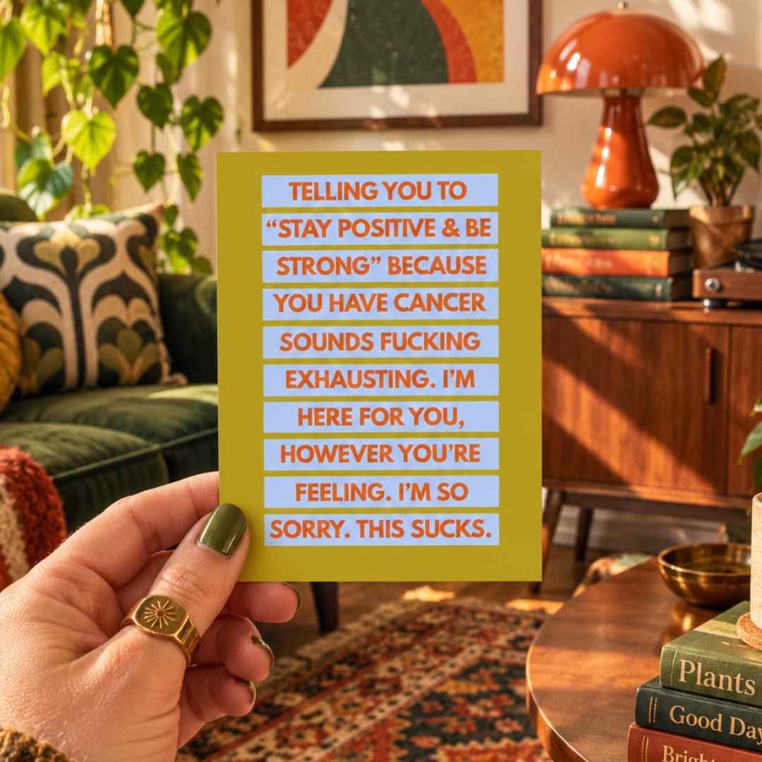 This Sucks Honest Cancer Support Greeting Card