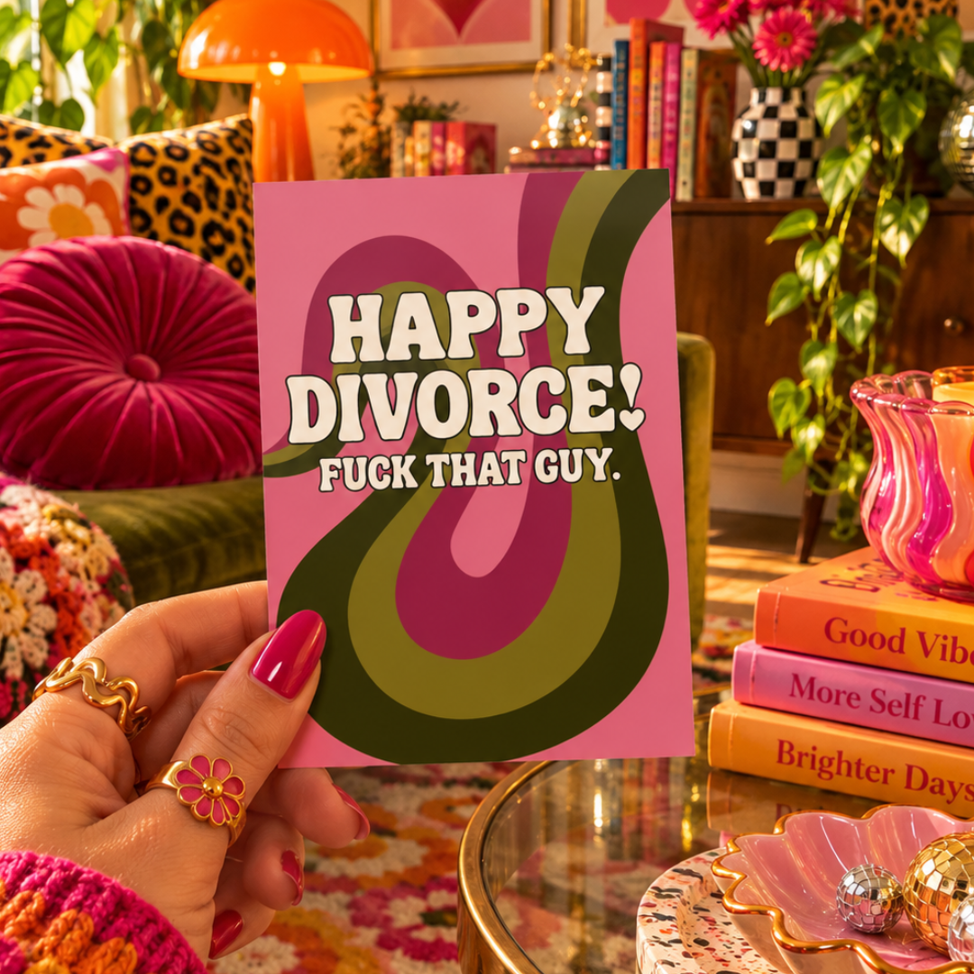 Happy Divorce Funny Sweary Divorce Card
