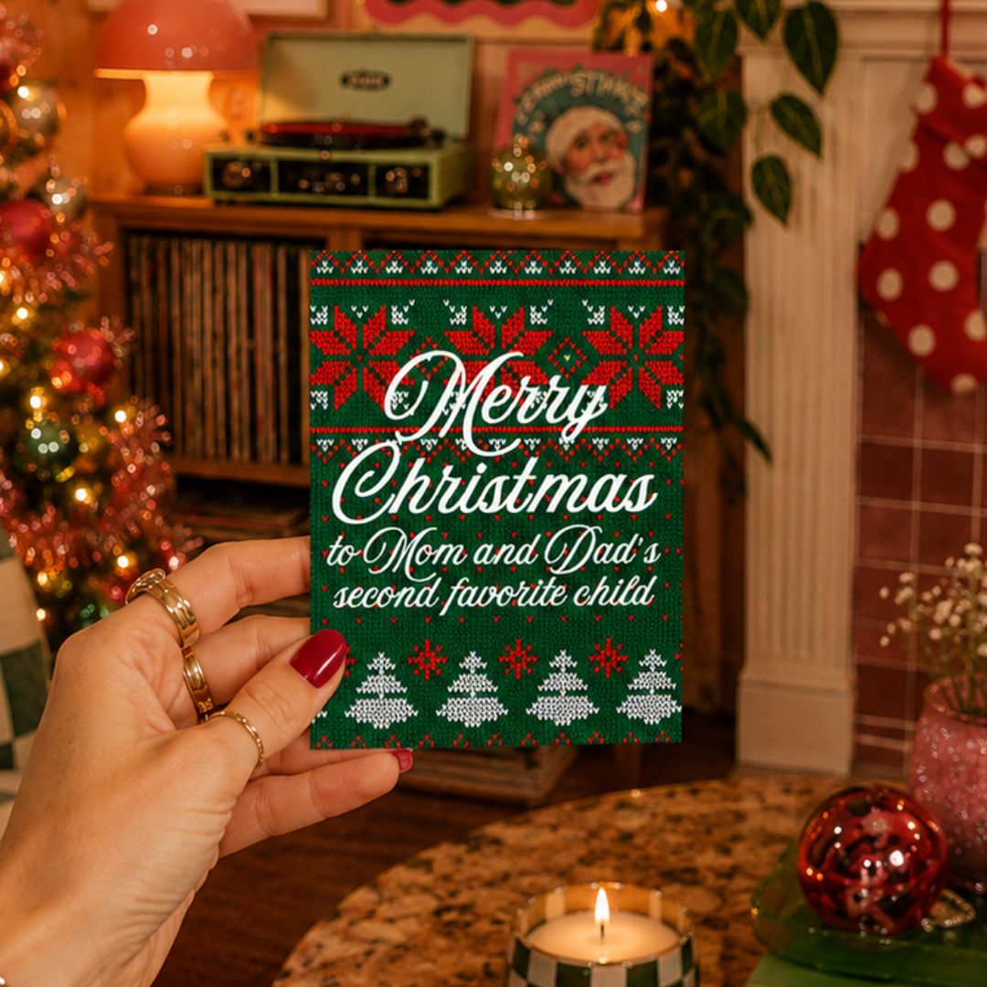 Merry Christmas Second Favorite Child Card