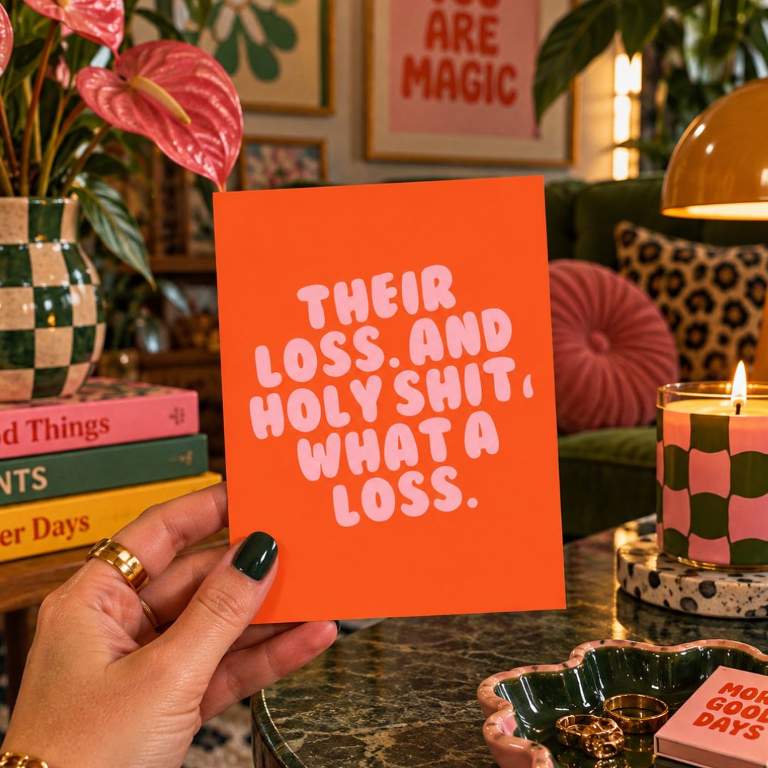 Their Loss Breakup and Divorce Greeting Card