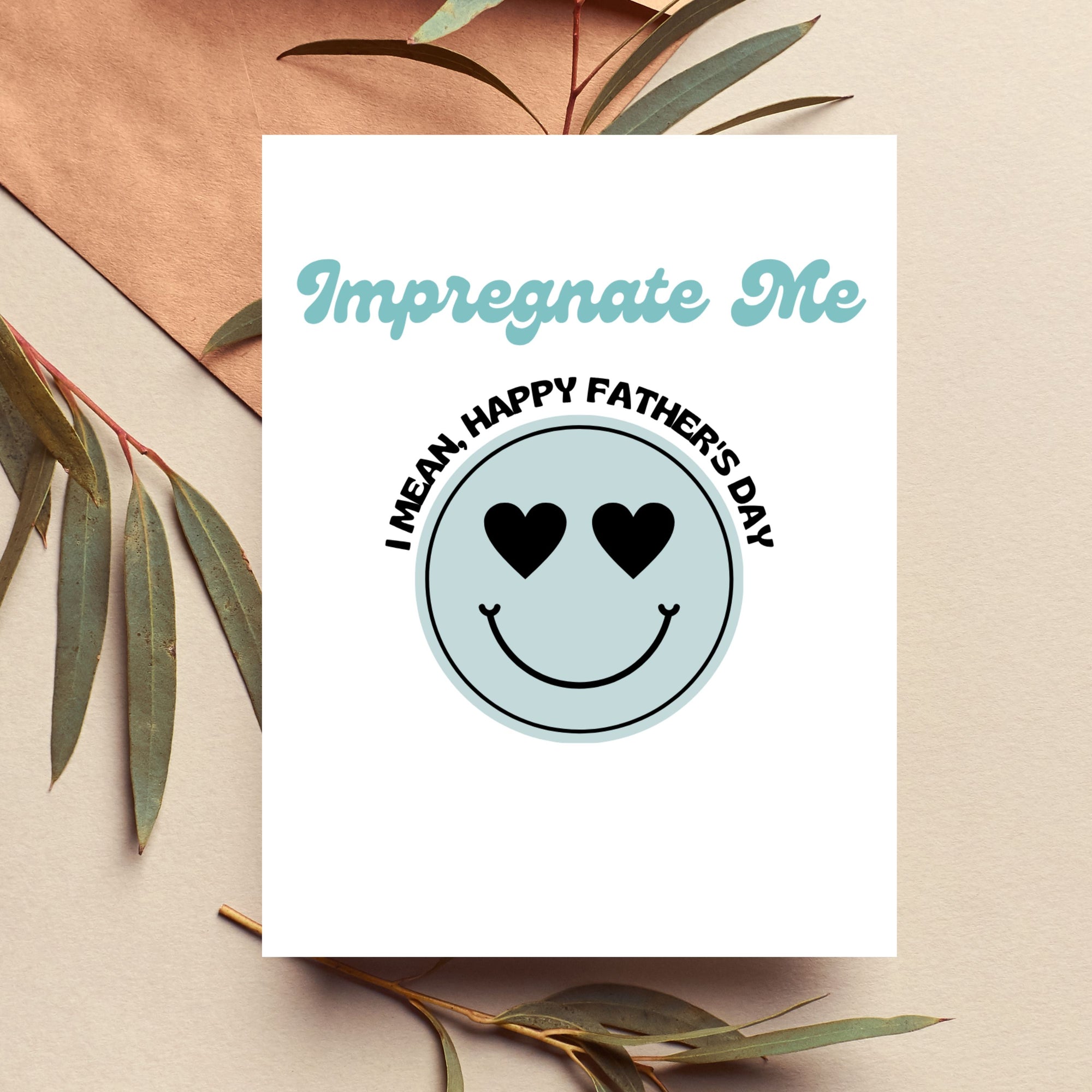 Naughty Father's Day Card from Wife — Impregnate Me A2 Card