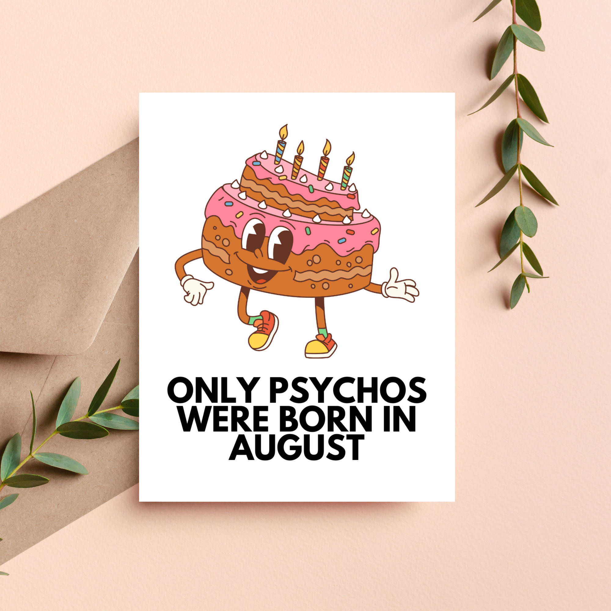 August Birthday Card